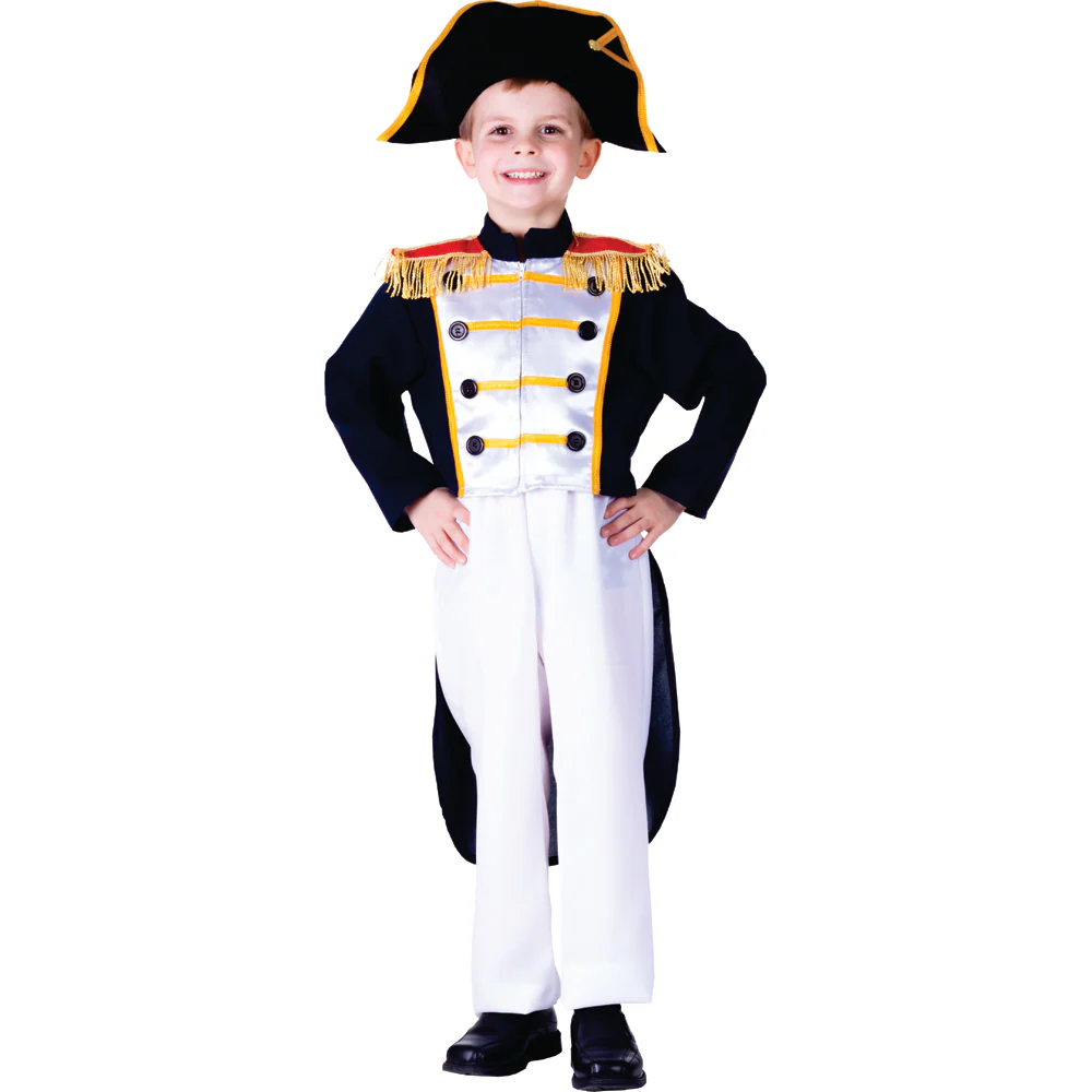Historical Colonial General Costume Set For Kids