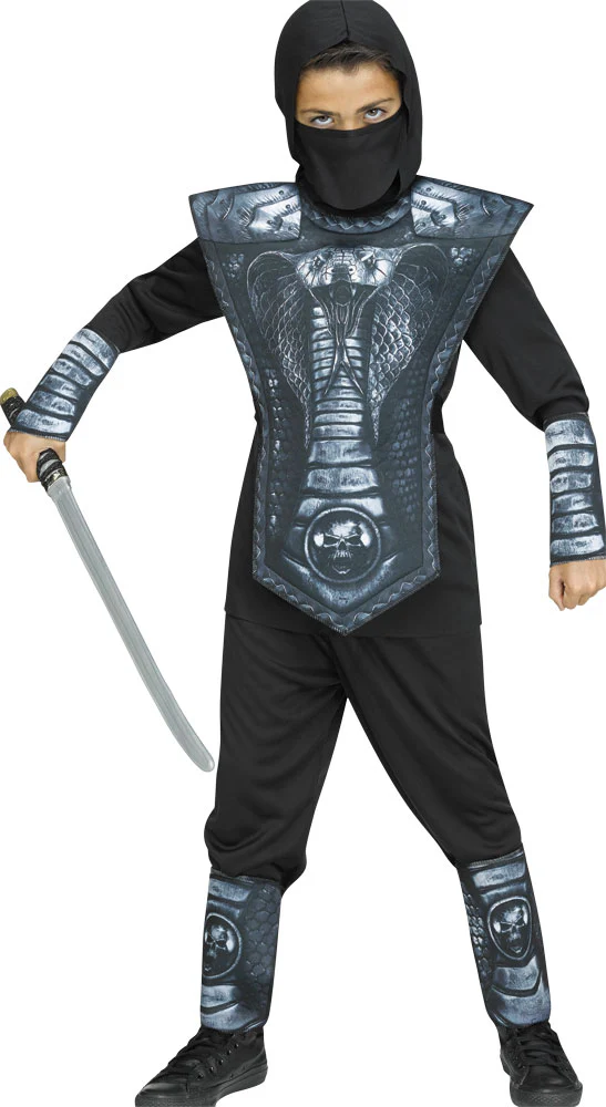 Silver Cobra Ninja Child Costume