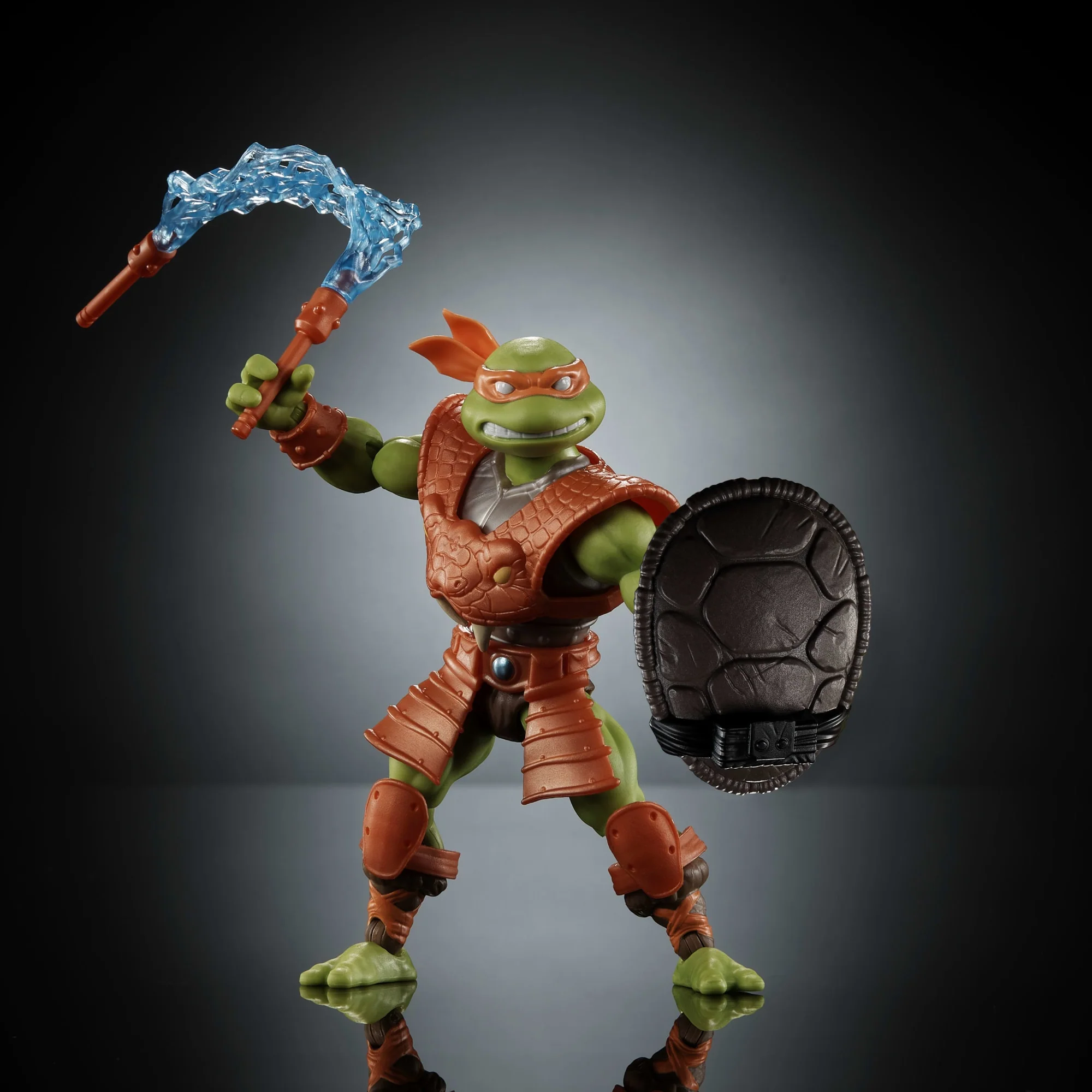 Masters Universe Origins Turtles Grayskull Michelangelo Action Figure, Reptile Wars Tmnt MOTU Toy