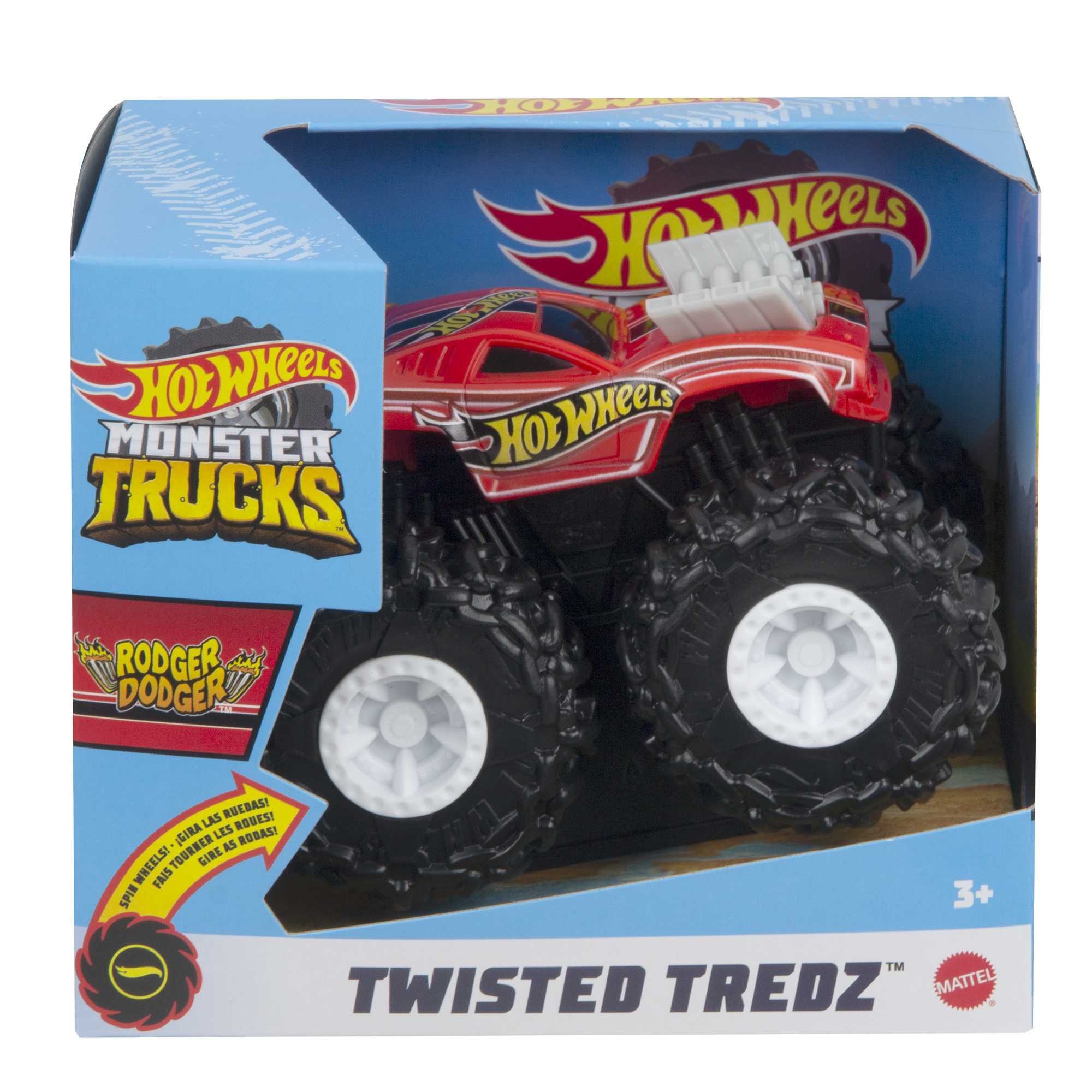 Hot Wheels? 1:43 Monster Trucks Rev Tredz? Trucks - Rodger Dodger