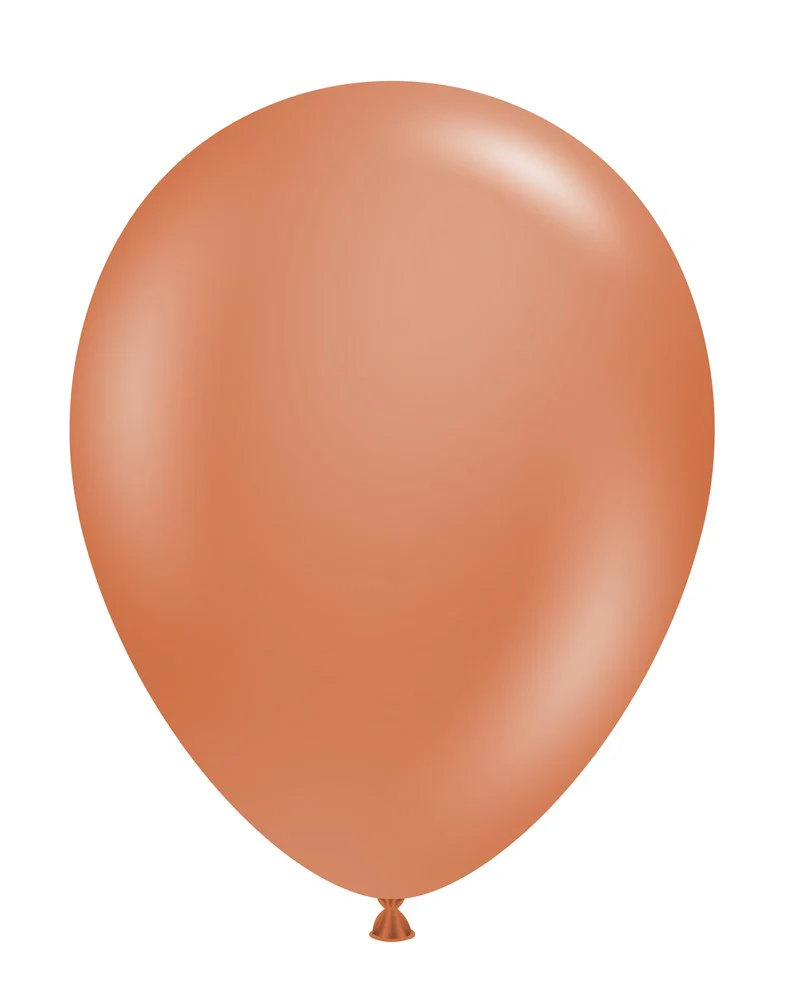 Tuftex Burnt Orange 11 inch Latex Balloons 100ct