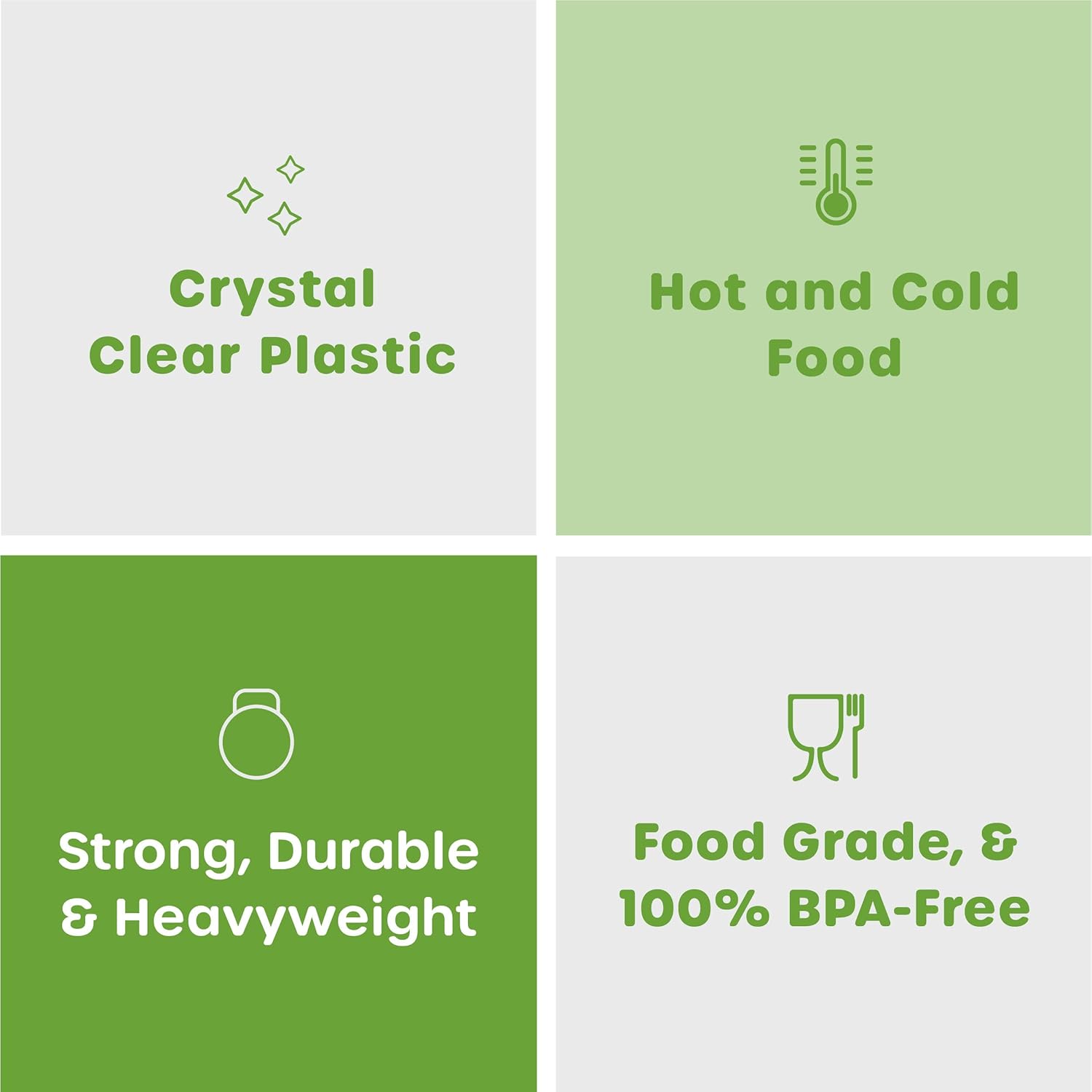 Comfy Package [100 Pack] Heavy Duty Disposable Clear Plastic Forks - Basic Cutlery for Parties, Events, and Everyday Use