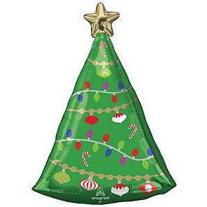 Anagram Festive Christmas Tree 24in Foil Balloon