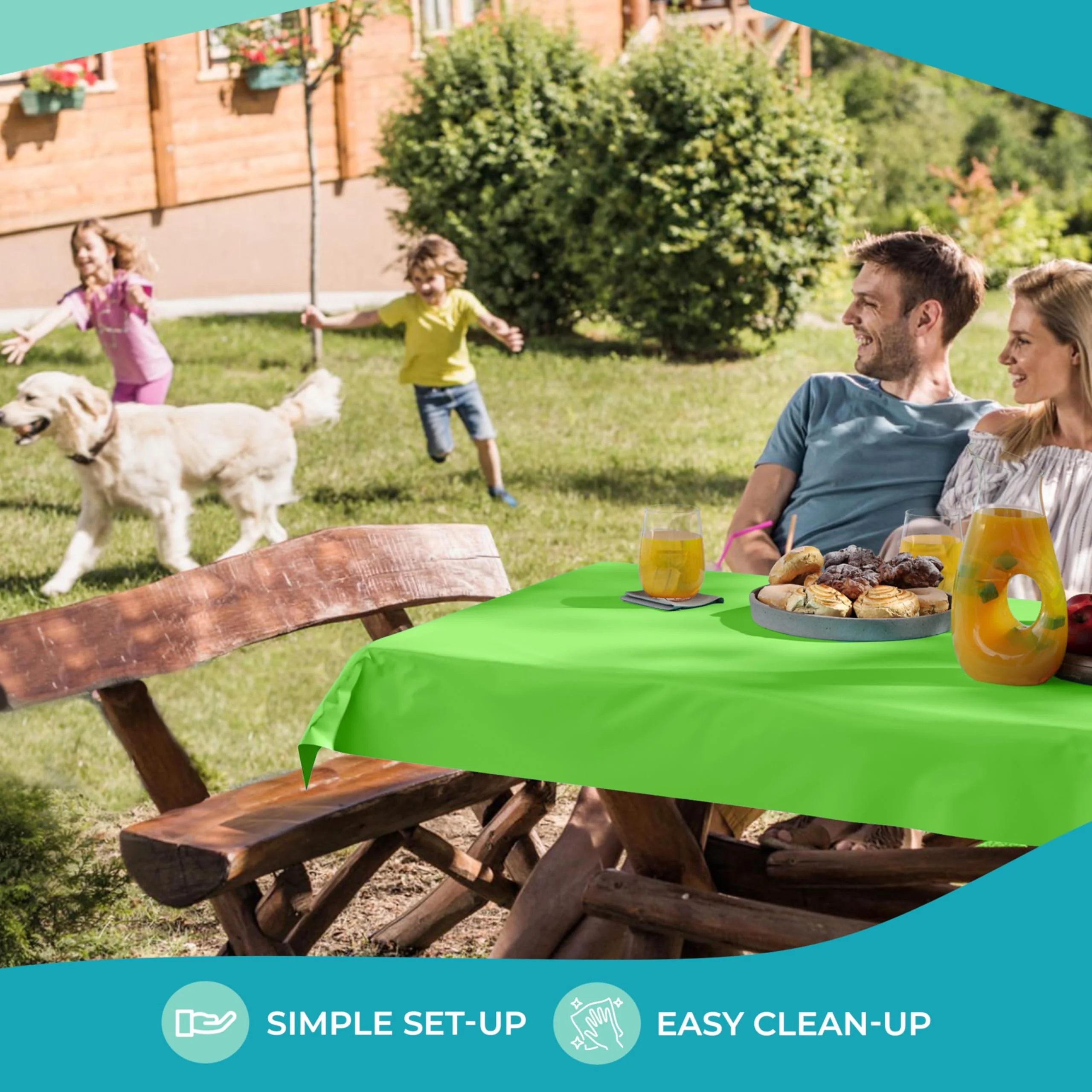 40 In. x 300 Ft. Premium Lime Green Table Roll