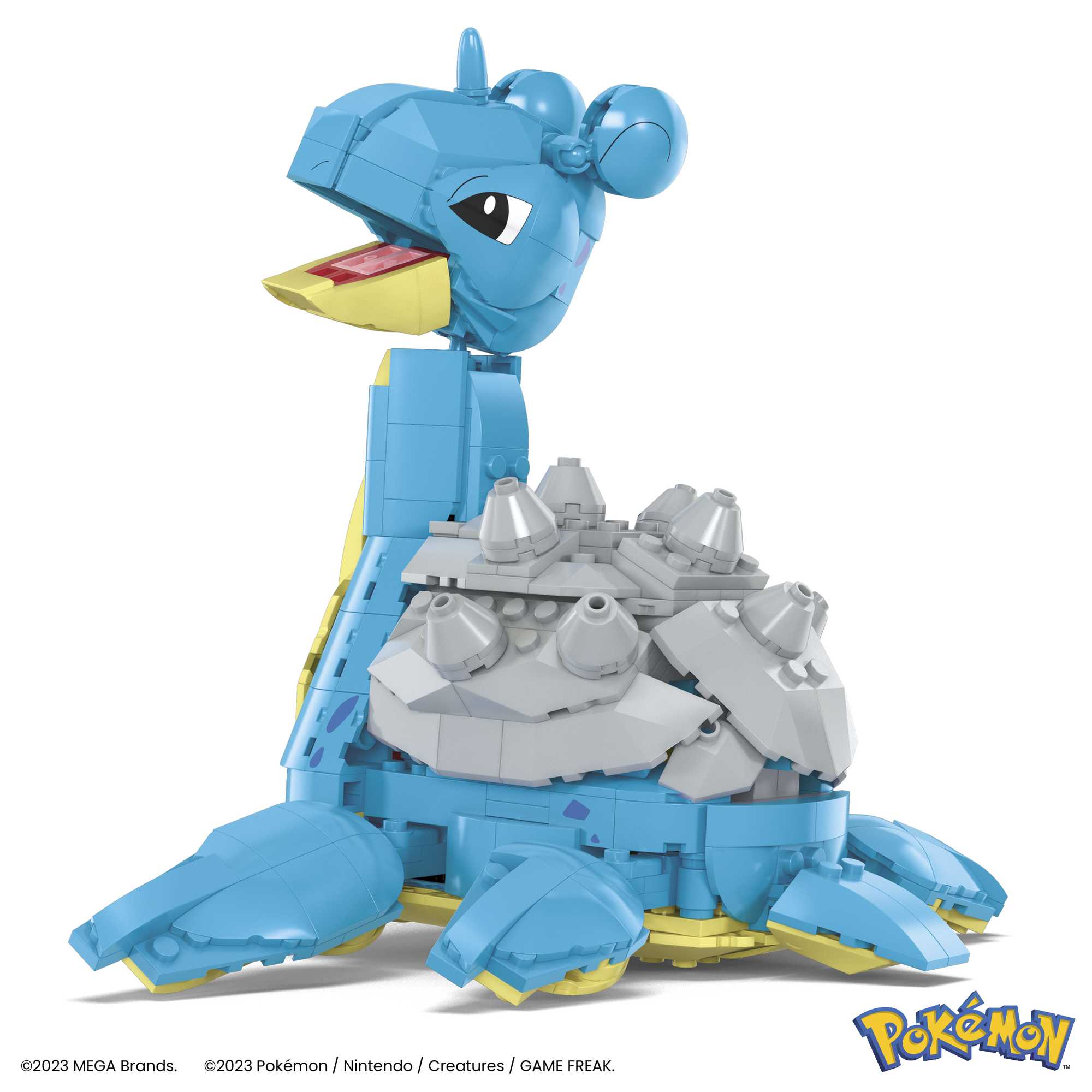 MEGA Pok��mon Lapras Building Toy Kit With Action Figure (527 Pieces) For Kids