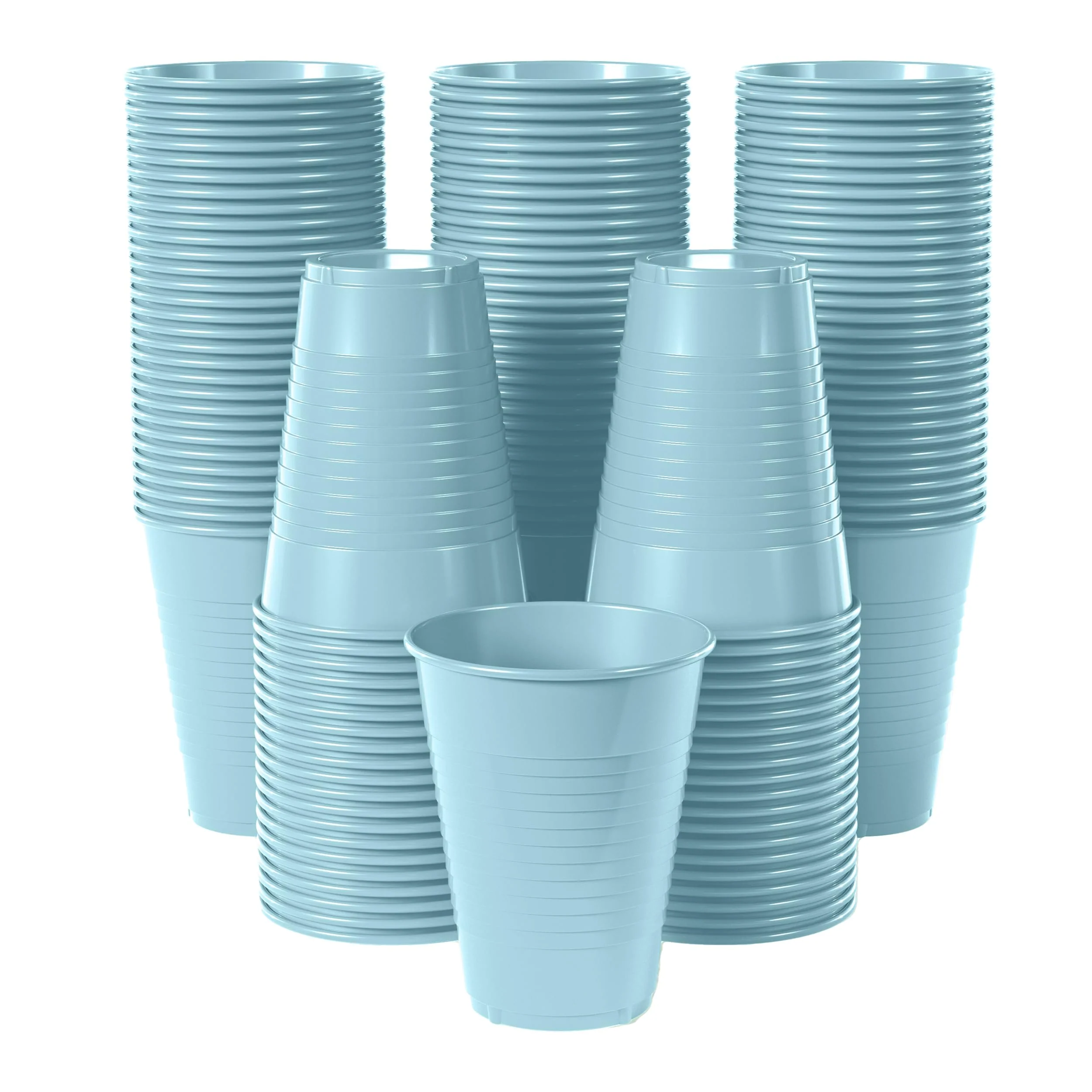12 Oz. Light Blue Plastic Cups | 50 Count