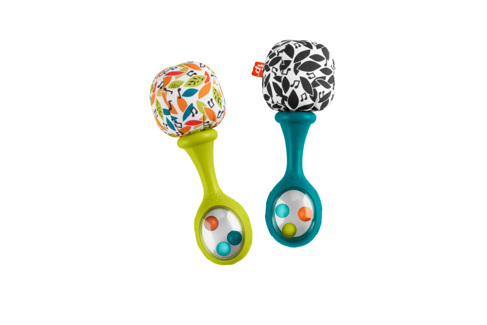 Fisher-Price Rattle ��n Rock Maracas Set Of 2 Baby Rattles, Newborn Toys, Neutral Colors