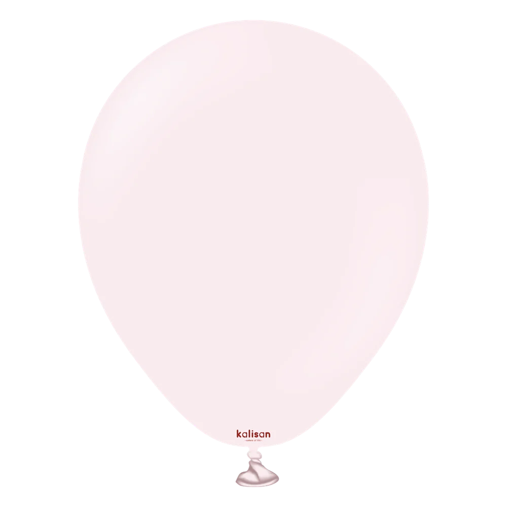 5 inch Kalisan Macaron Pale Pink Latex Balloons 100ct