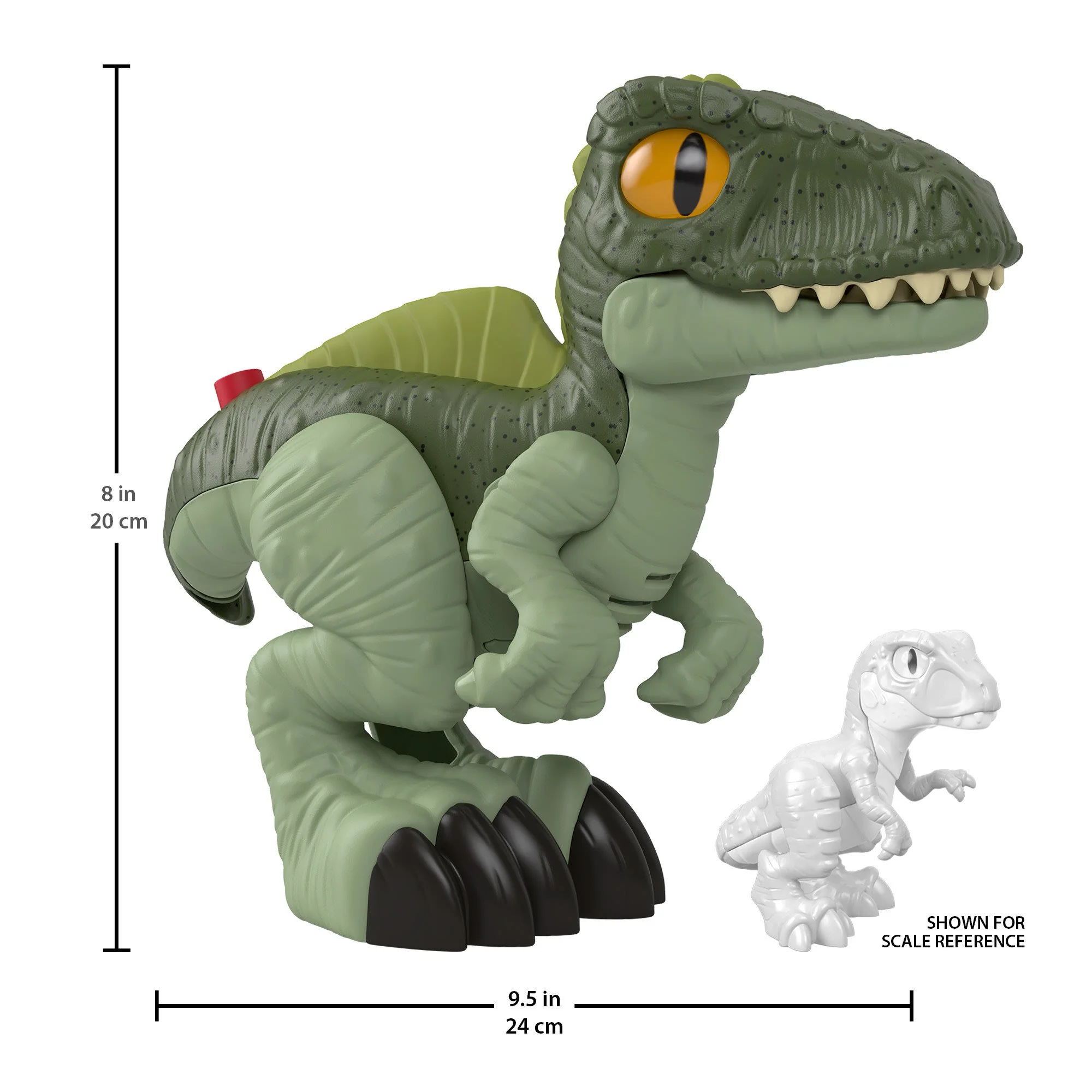 Imaginext Jurassic World Dominion Deluxe Growlin�� Giga XL Dinosaur Toy With Lights & Sounds
