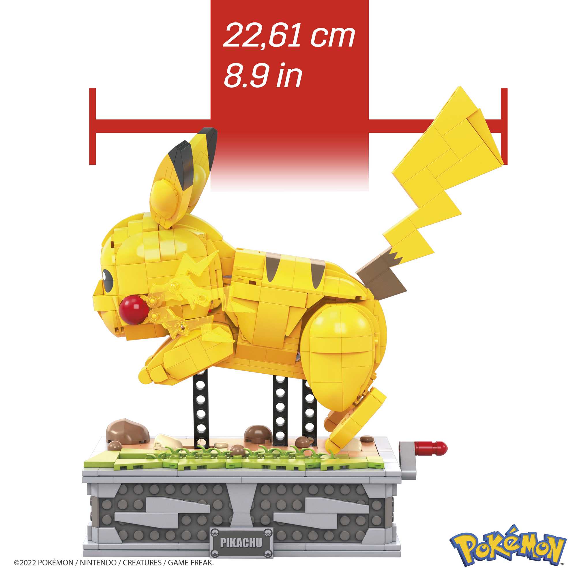 MEGA Pok��mon Motion Pikachu Building Brick Set With Mechanized Motion (1095 Pieces)