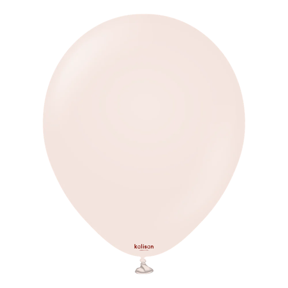 18 inch Kalisan Standard Pink Blush Latex Balloons 25ct