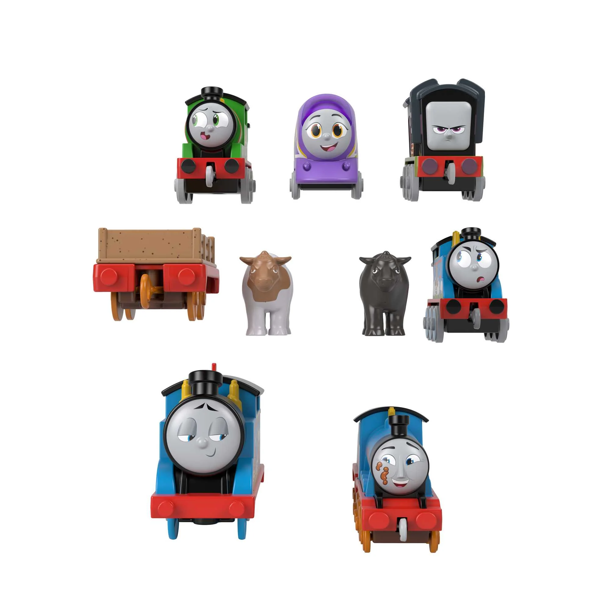 Thomas & Friendsaround the Farm Engine Pack, 6 Toy Trains