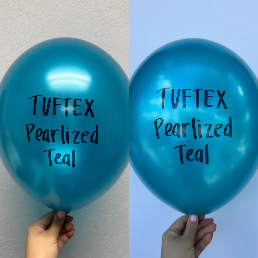 Tuftex Metallic Teal 11 inch Latex Balloons 100ct