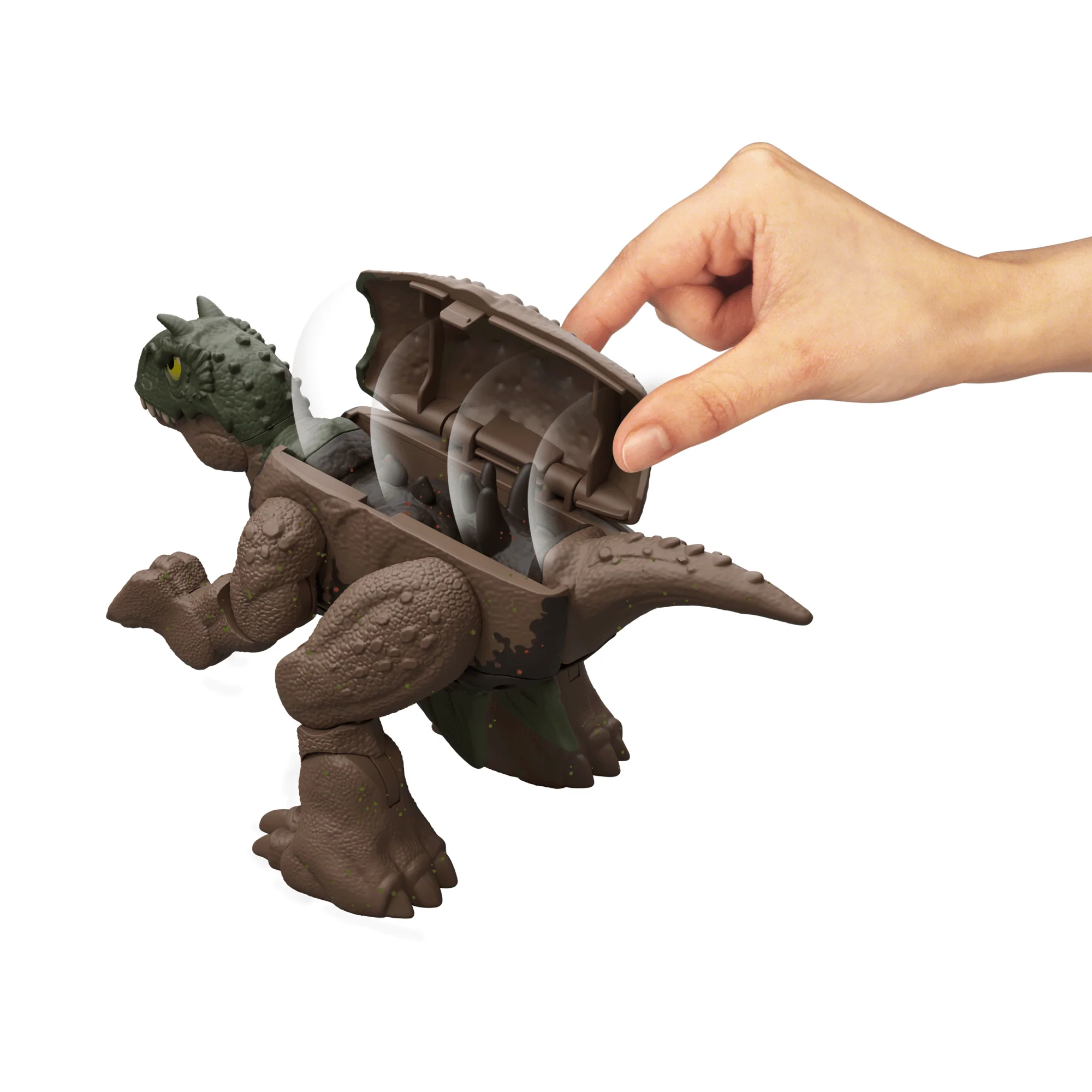 Jurassic World Stegosaurus To Carnotaurus Dinosaur Transforming Toy, Double Danger