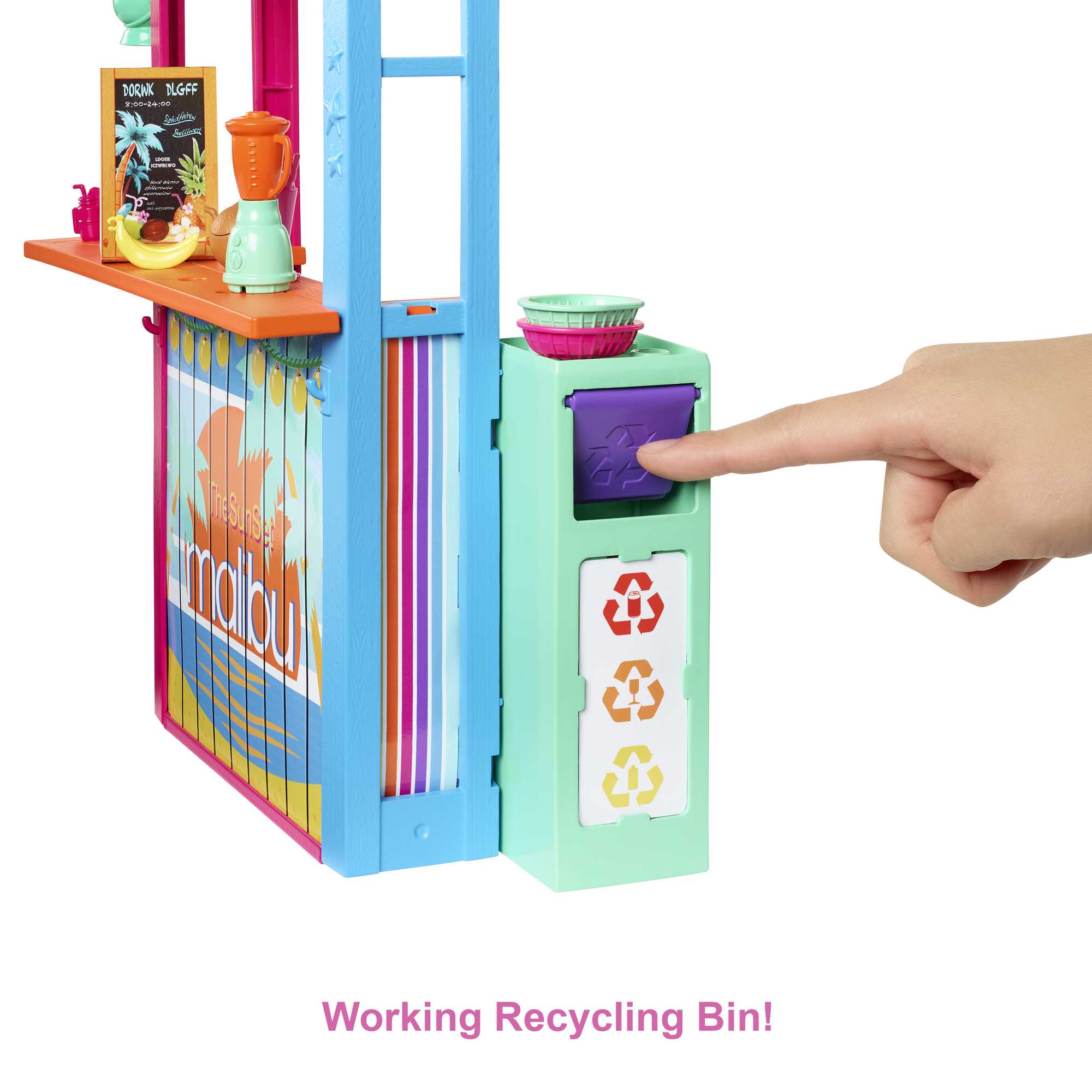 Barbie Loves The Ocean Beach Shack Playset, Made From Recycled Plastics