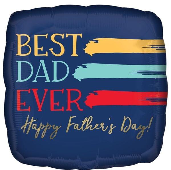 Anagram Father's Day Painted Best Dad Ever 17in Foil Balloon