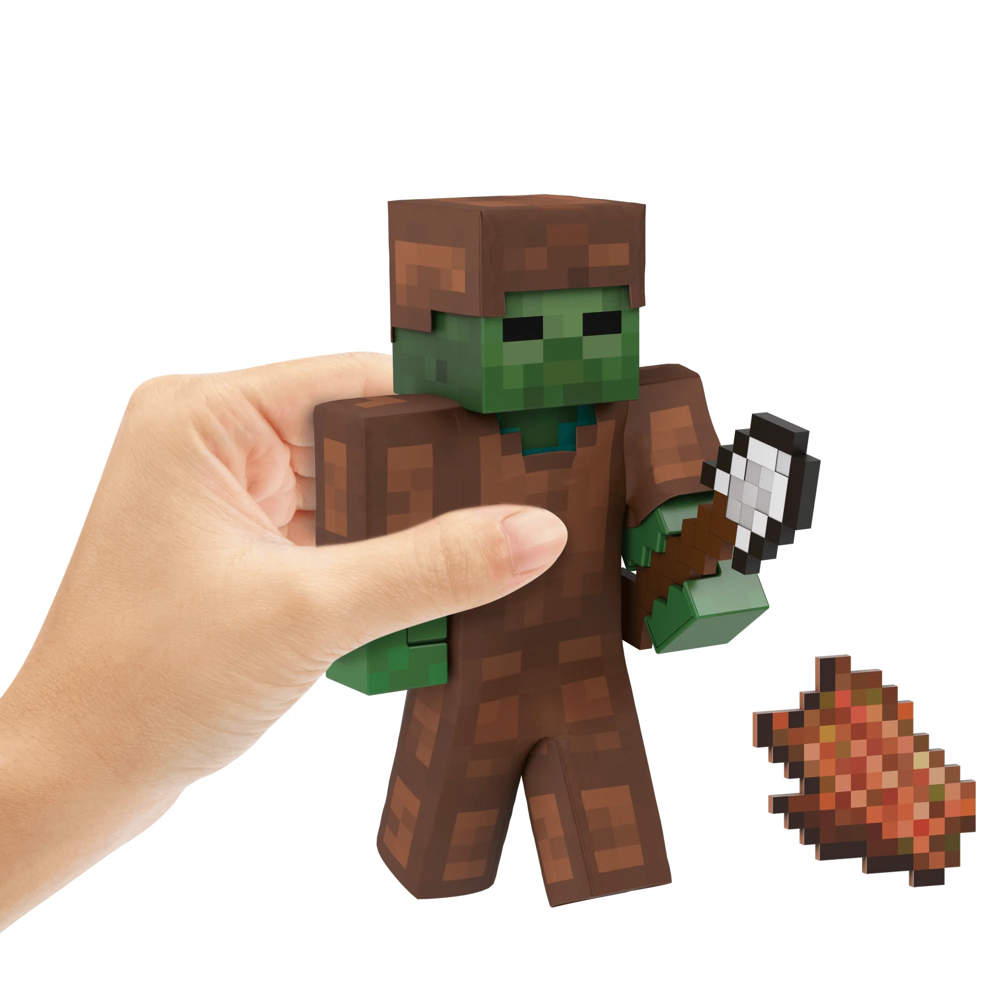 Minecraft-Zombie Diamond Level-Figurine Articul��e 14Cm et Accessoires