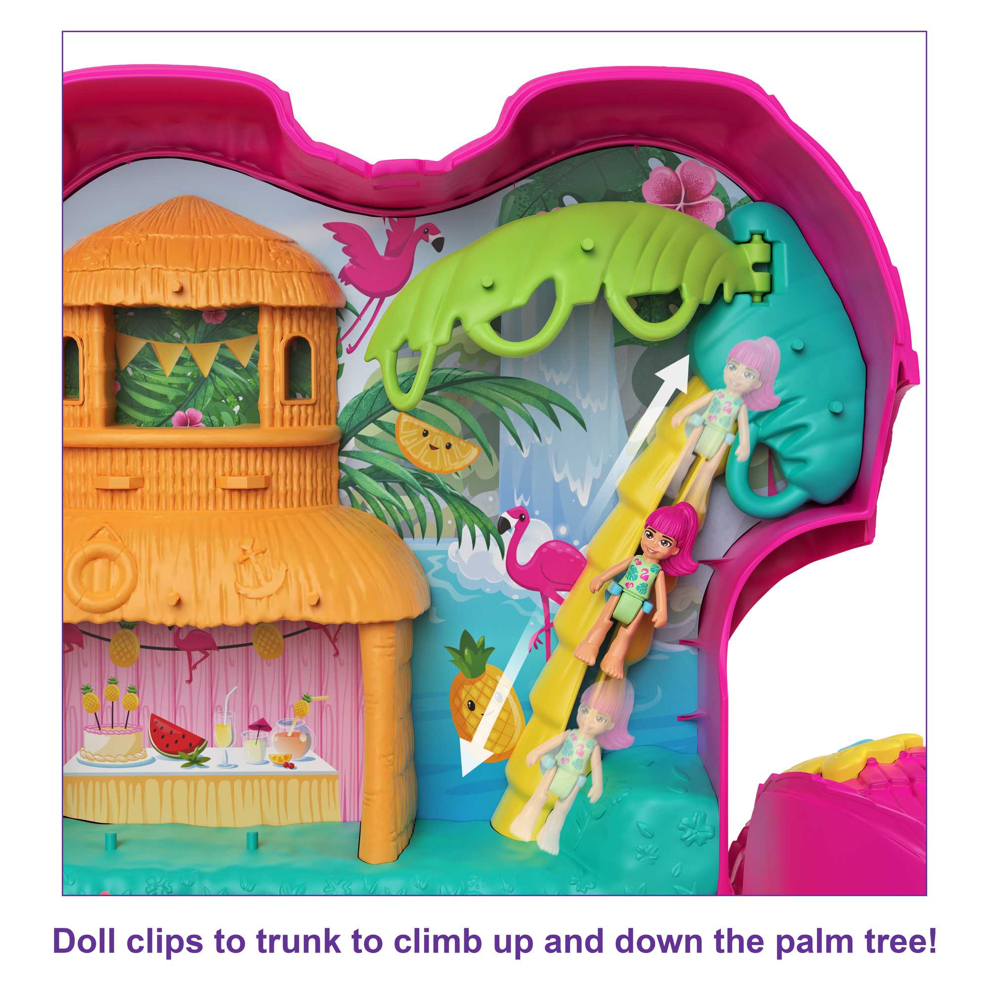 Polly Pocket Flamingo Party Playset