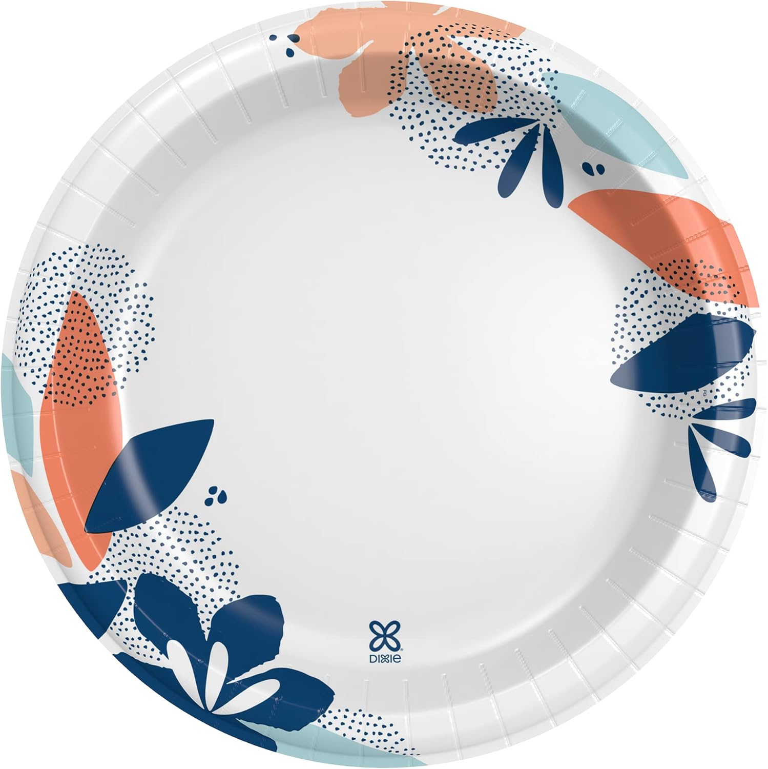 Dixie Large Paper Plates, 10 Inch, 54 Count, 2X Stronger*, Microwave-Safe, Soak-Proof, Cut Resistant, Disposable Plates For Everyday Breakfast, Lunch, & Dinner Meals