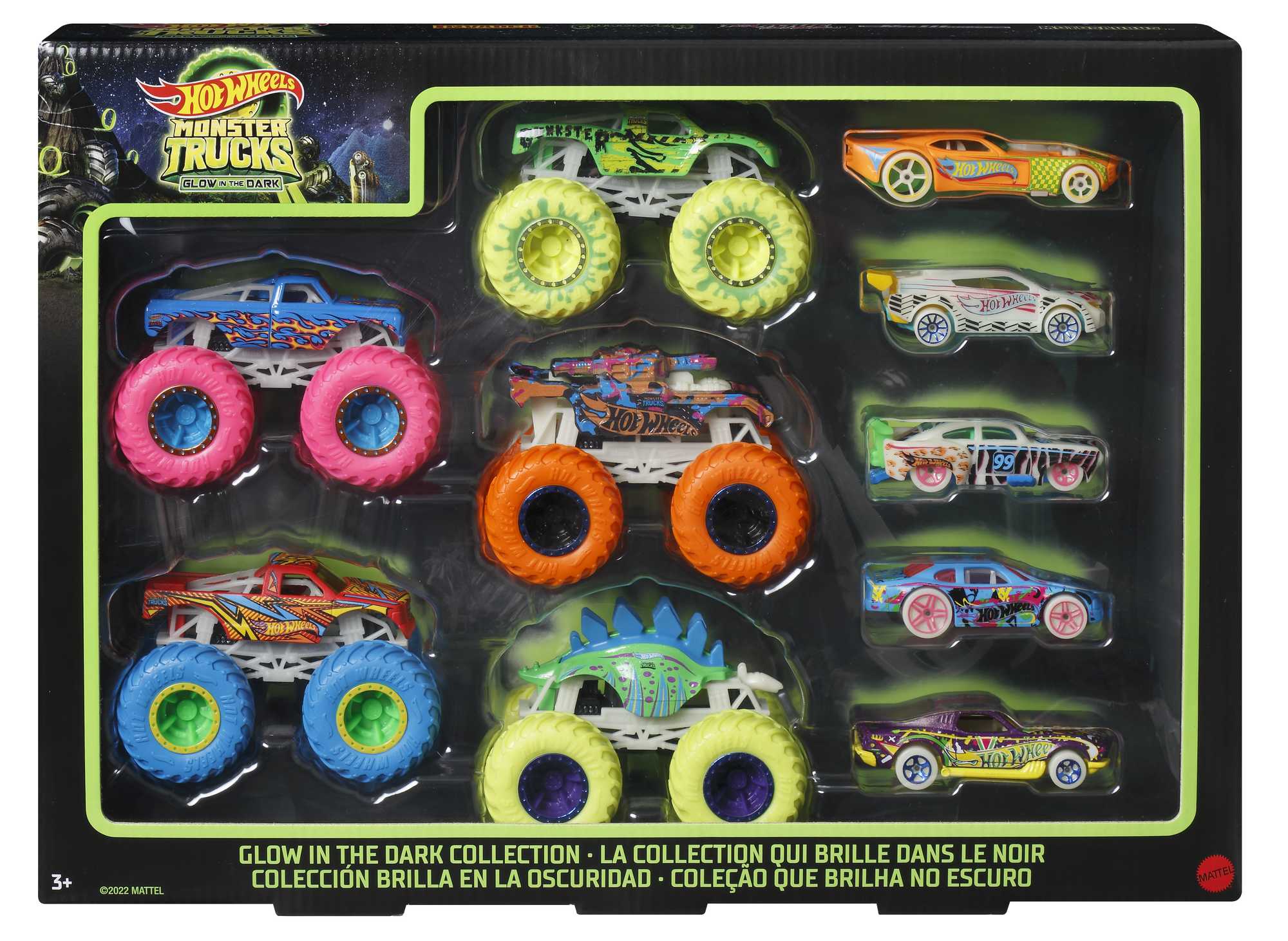 Hot Wheels Monster Trucks Gitd Bundle