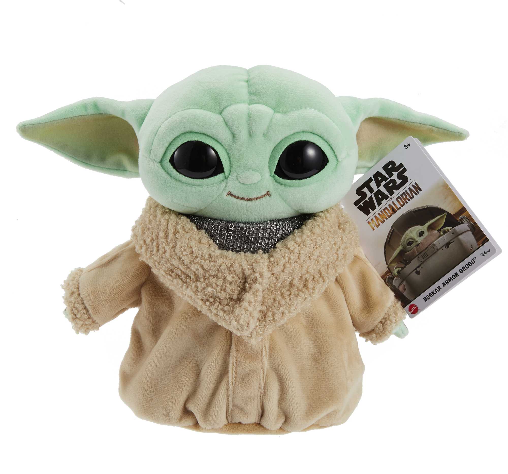 Star Wars Grogu Plush With Beskar Armor, Soft Travel Toys