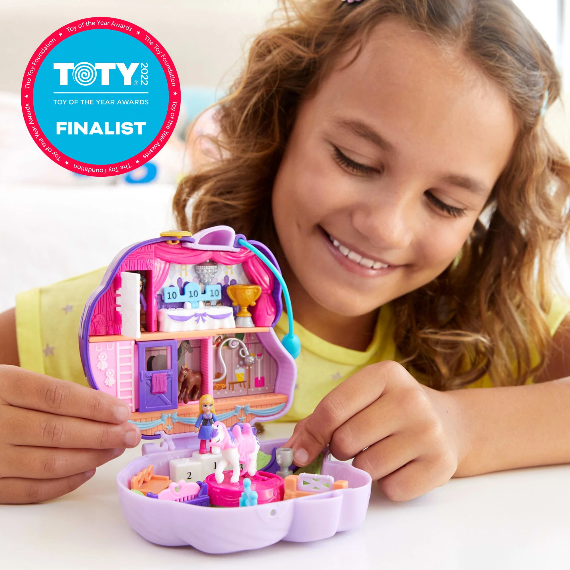 Polly Pocket Jumpin' Style Pony Compact