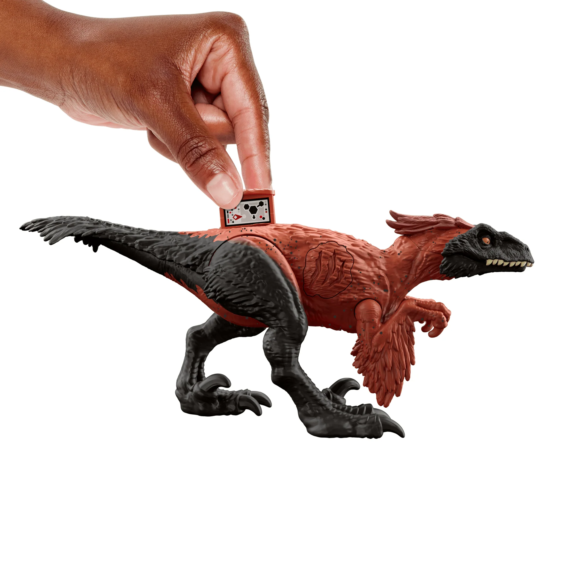Jurassic World Epic Attack Pyroraptor Dinosaur Toy Figure With Damage, Lights & Sounds