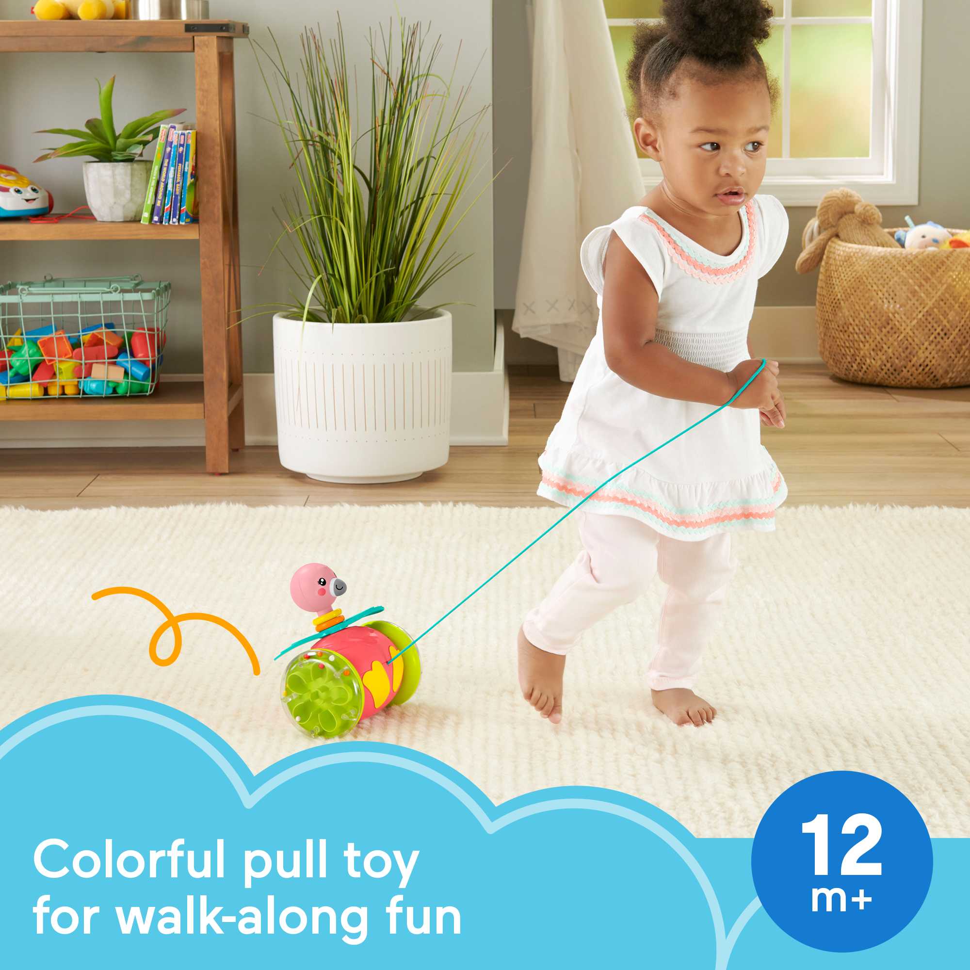 Fisher-Price Paradise Pals Pull-Along Flamingo