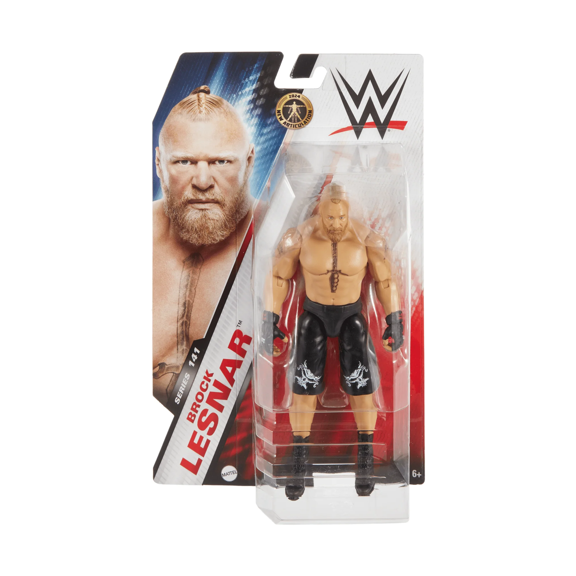 WWE Brock Lesnar Action Figure, 6-inch Collectible Superstar With Articulation & Life-Like Look