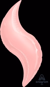 36 inch Anagram Pastel Pink Curve Foil Balloon
