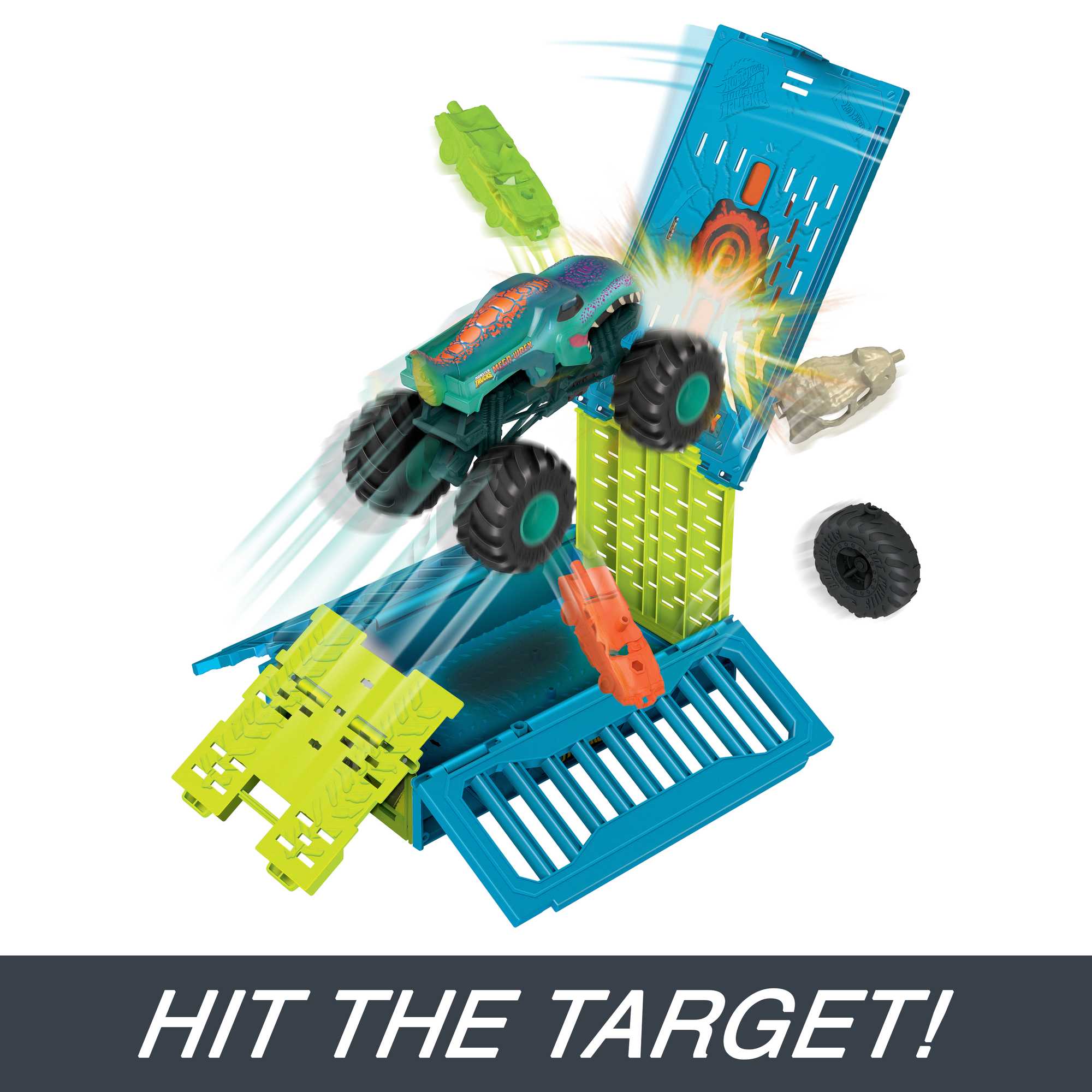 Hot Wheels Monster Trucks 1:24 MEGA-Wrex Oversized Crash Cage