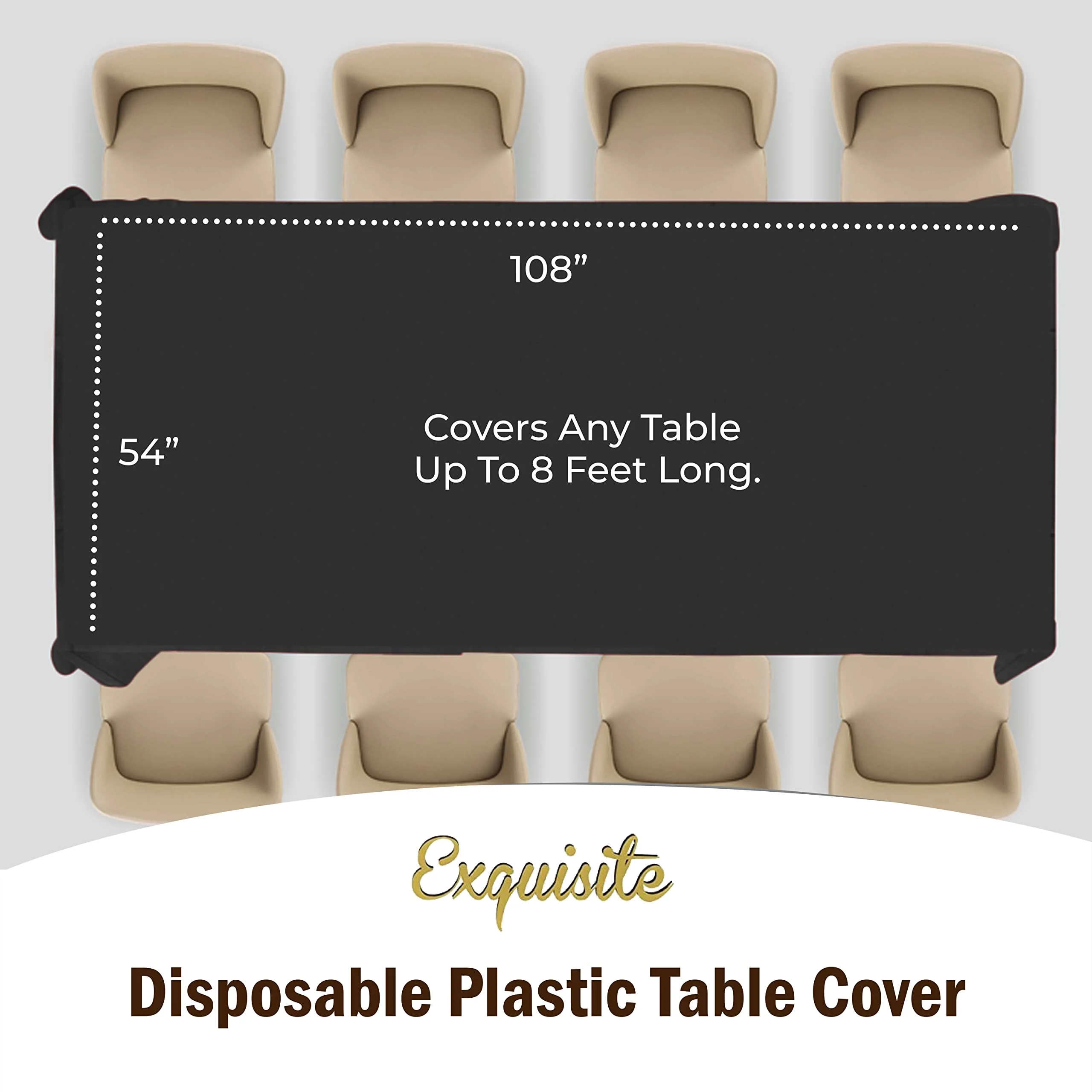 Black Table Cover
