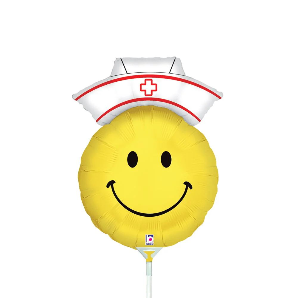 Betallic Smiley Nurse 14 inch Mini Air Foil Shape 1ct