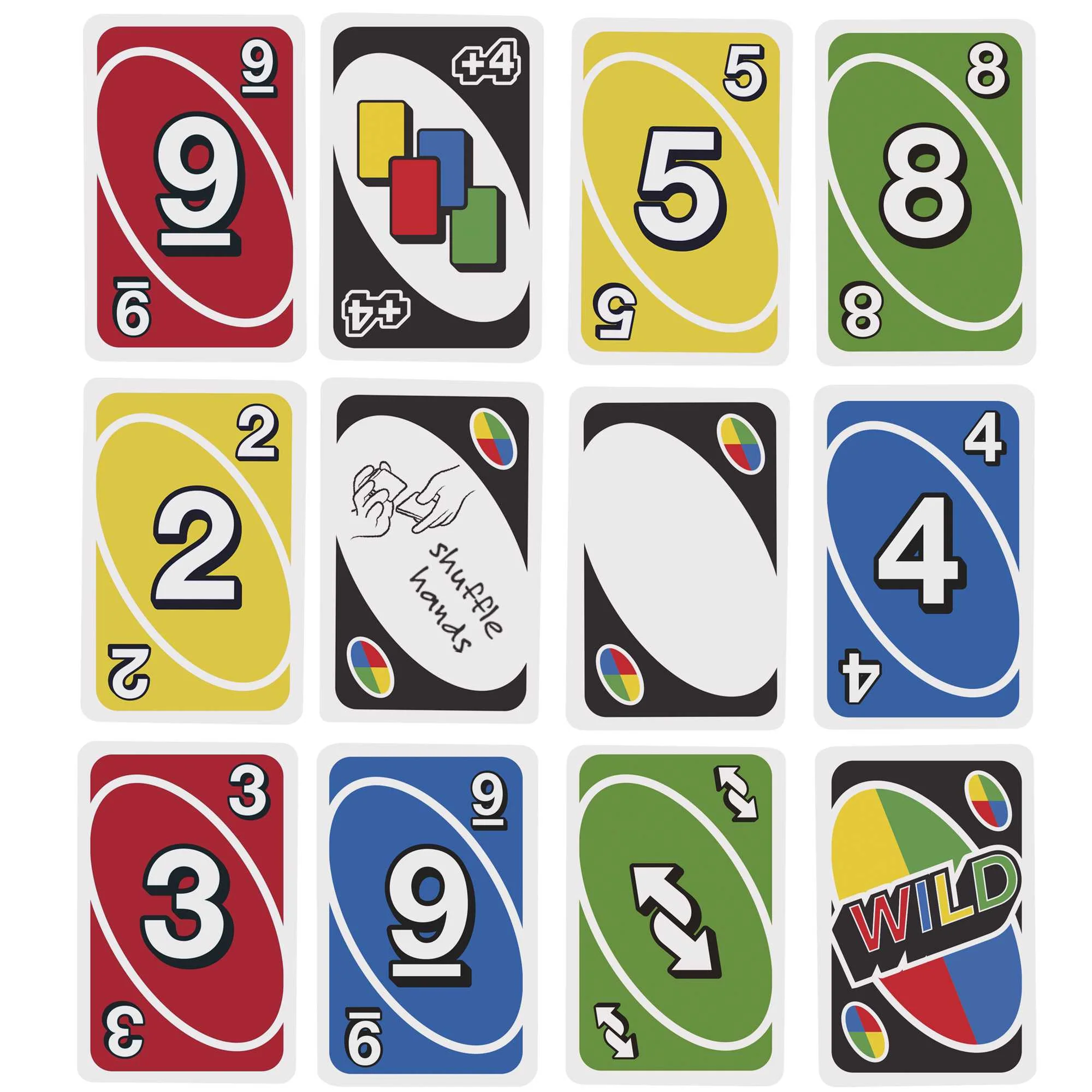 UNO Card Games, Left Hand UNO Game in Storage Tin