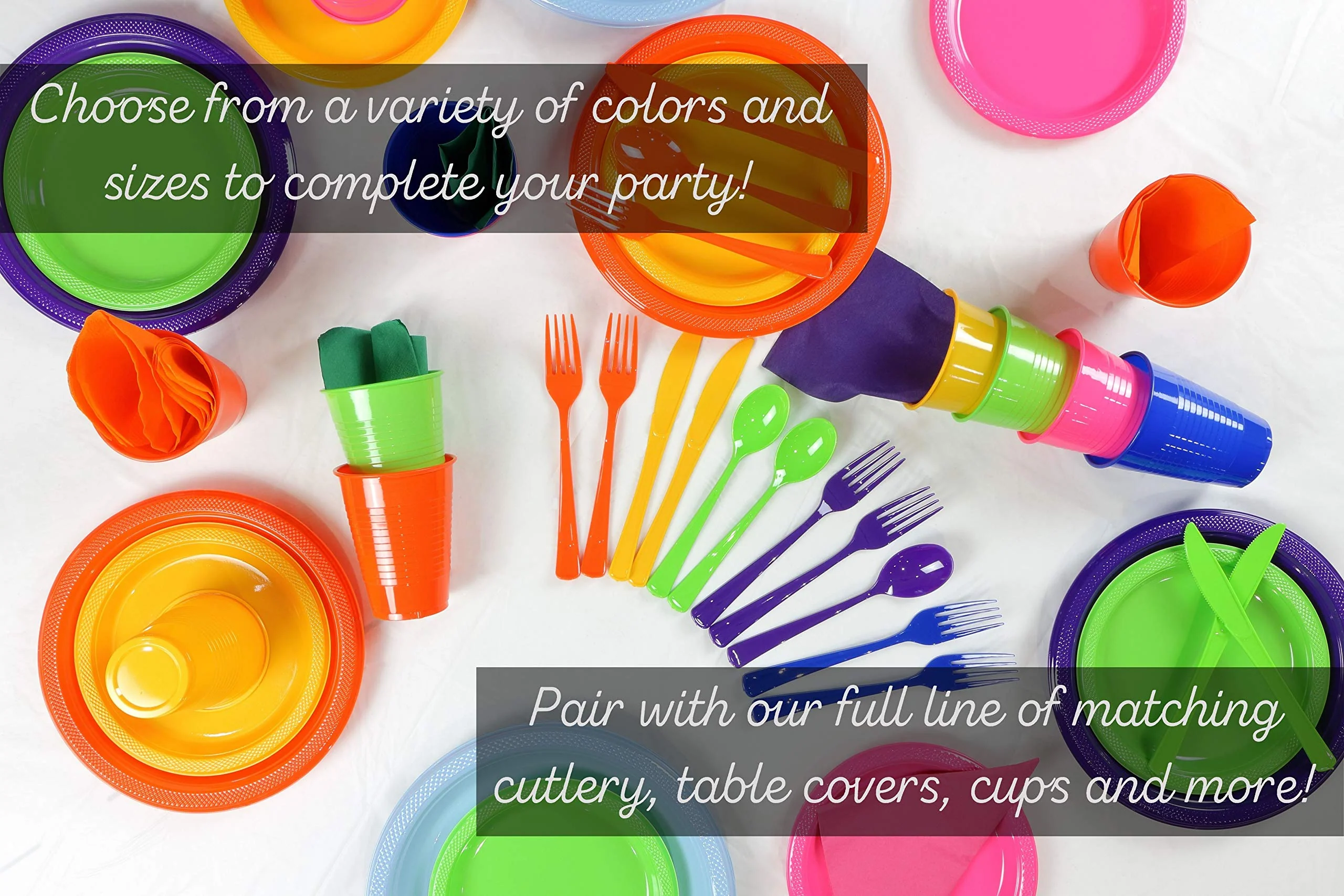 Hot Pink Plastic Table Skirt