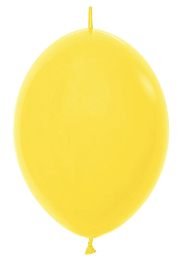 12 inch Sempertex Fashion Yellow LINK-O-LOON 50ct