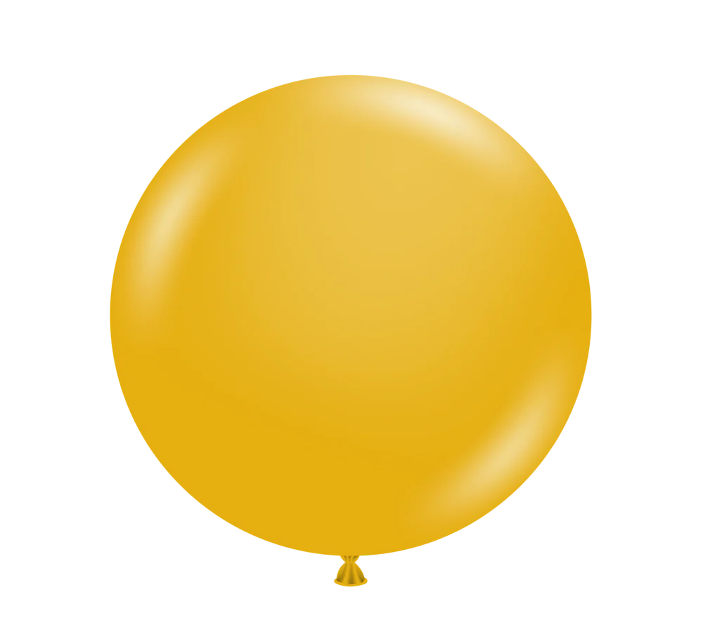 Tuftex Mustard 24 inch Latex Balloons 1ct