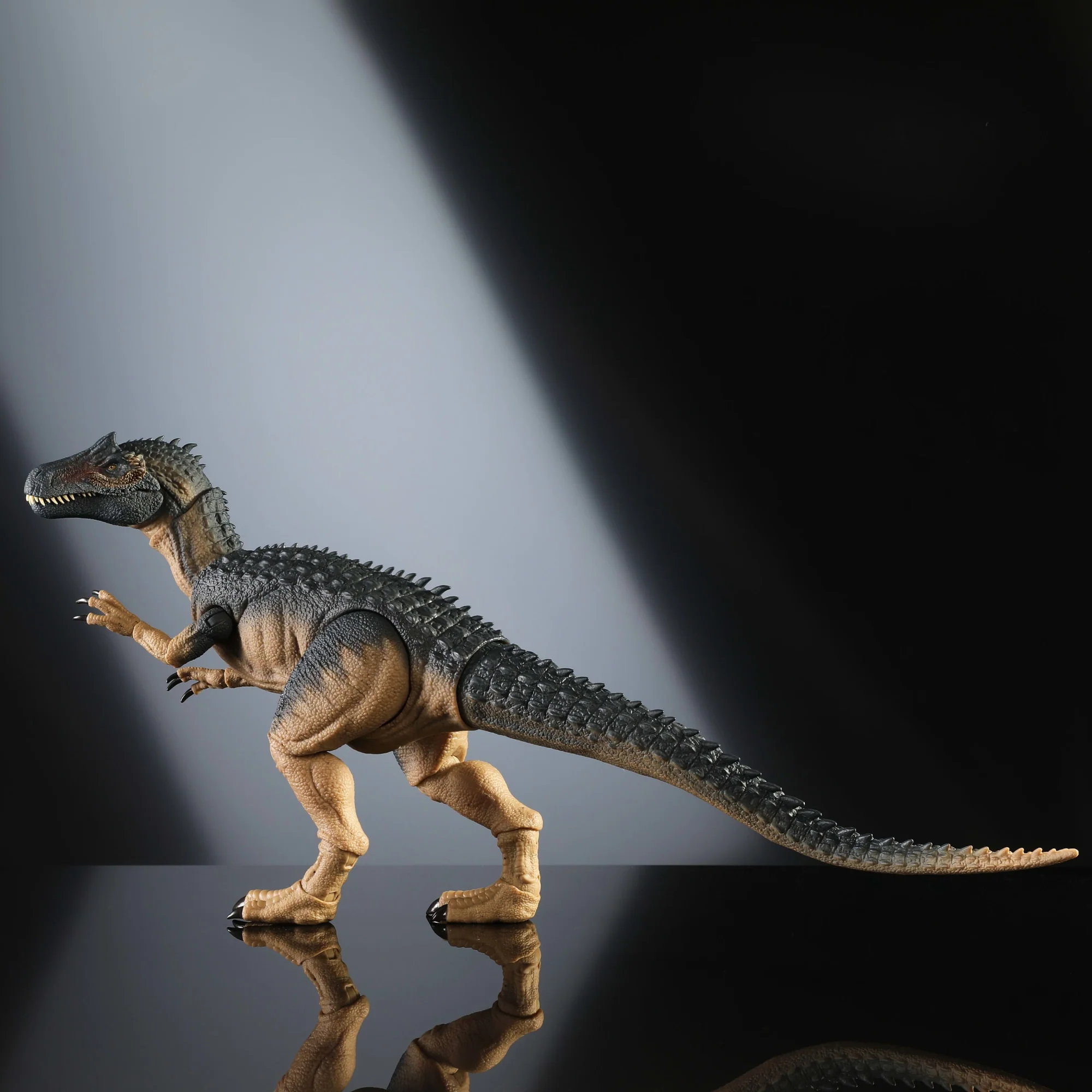 Jurassic World Hammond Collection Allosaurus Dinosaur Action Figure With Glass Eyes, Wired Tail