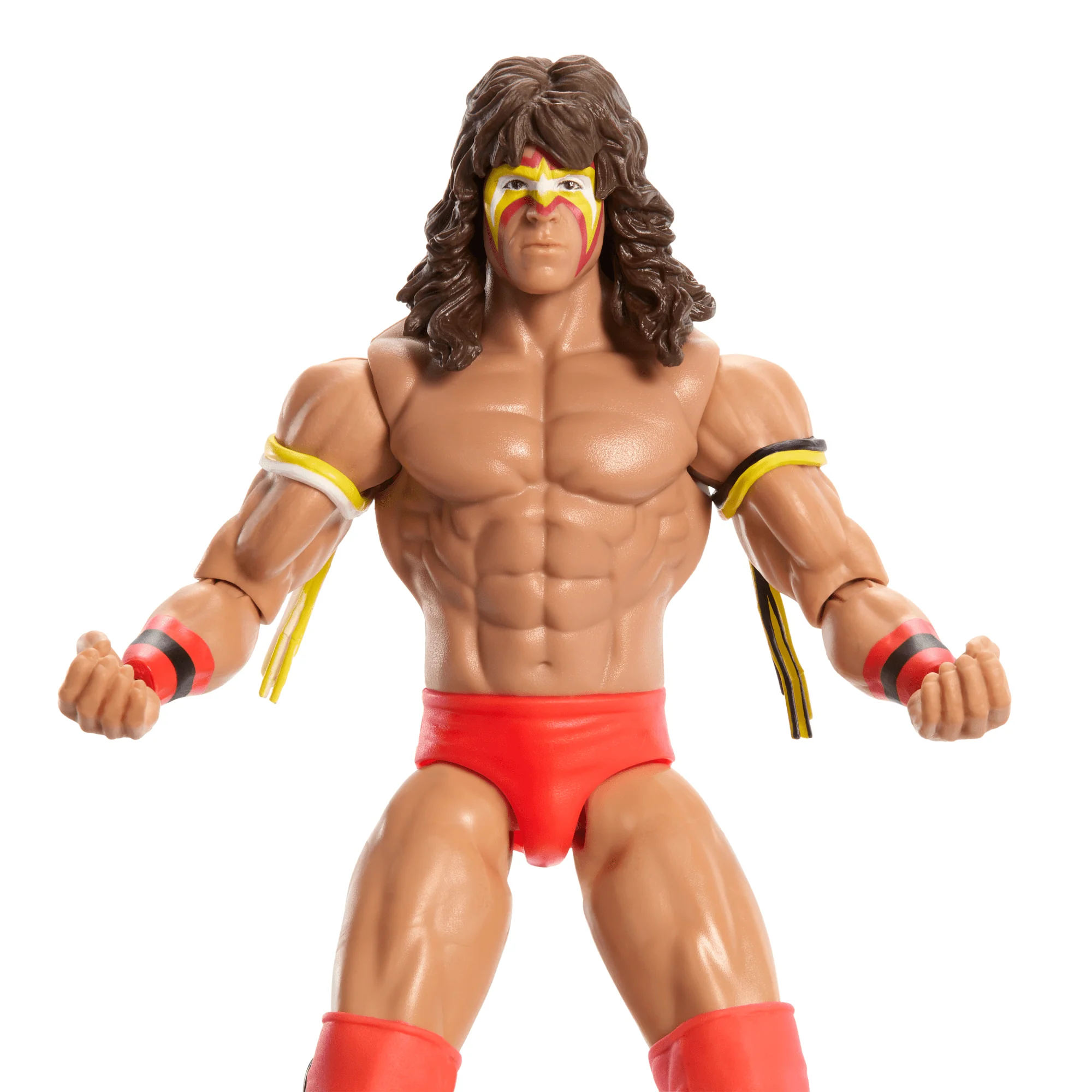 WWE Ultimate Warrior Action Figure, 6-inch Collectible Superstar With Articulation & Life-Like Look