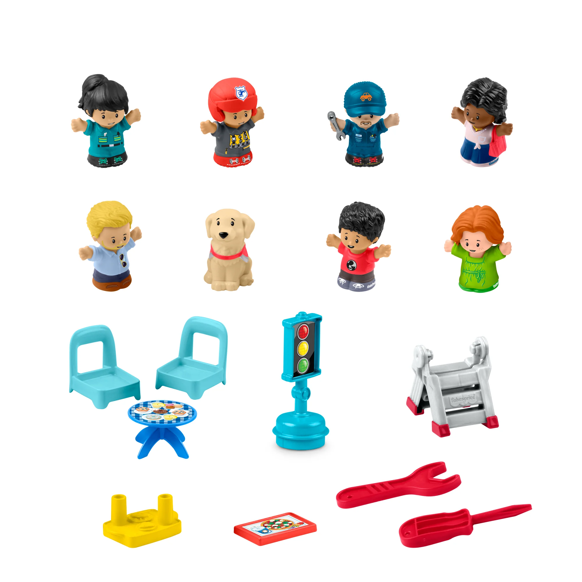 Fisher-Price Little People Light-Up Learning Garage Toddler Gift Set With 5 Vehicles & 17 Play Pieces