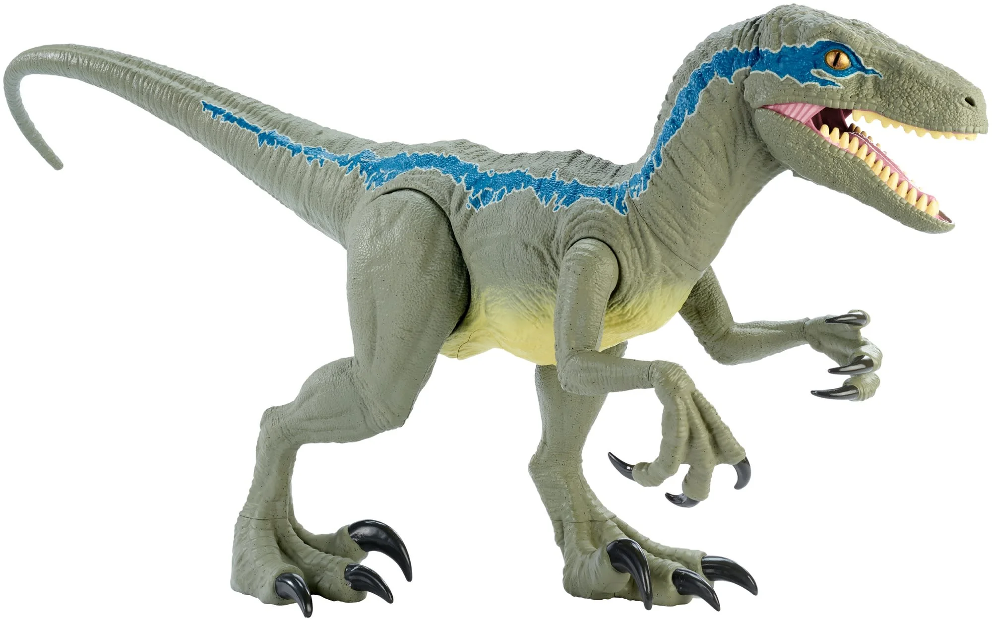 Jurassic World Large Dinosaur Figure Super Colossal Velociraptor Blue