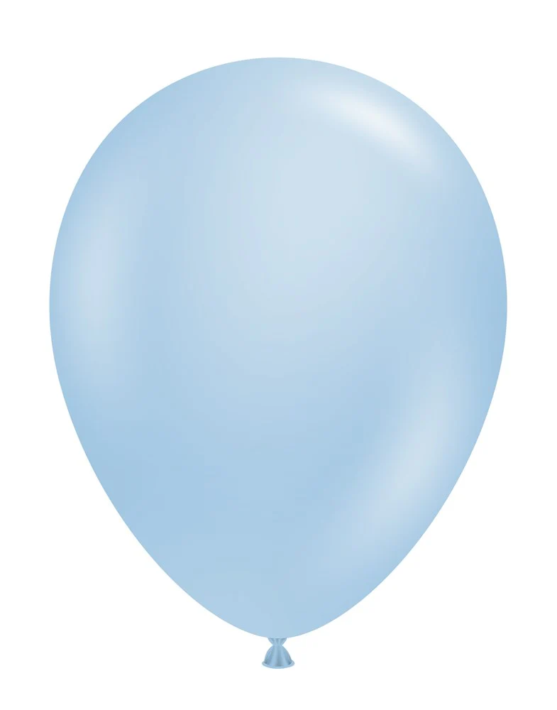 Tuftex Pearlized Sky Blue 11 inch Latex Balloons 100ct