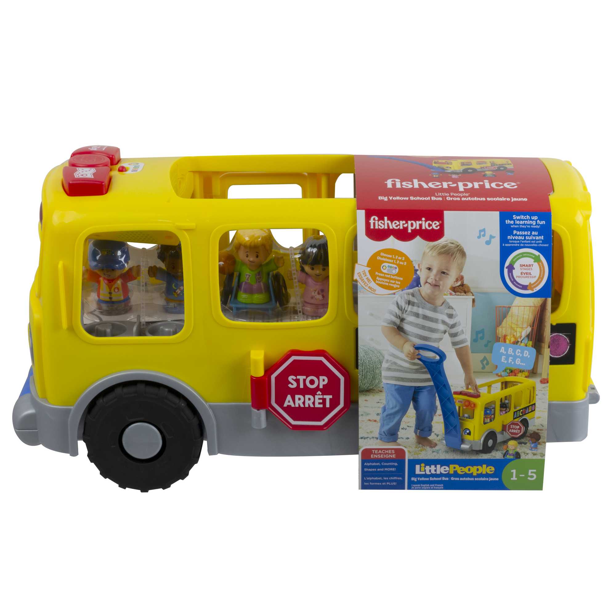 Fisher-Price Little People Big Yellow School Bus - English & French Version