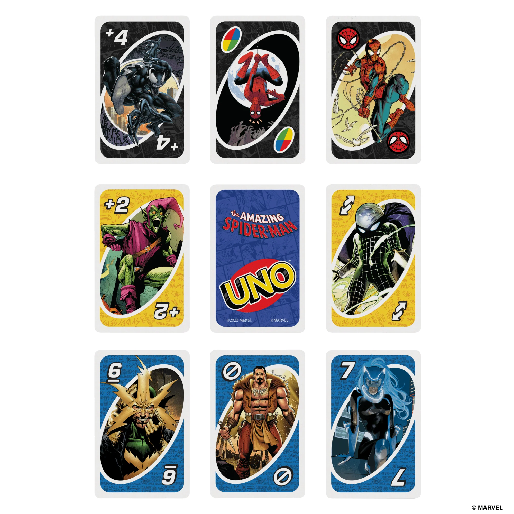 UNO The Amazing Spider-Man Card Game in Storage & Travel Tin For Kids, Adults & Family Night