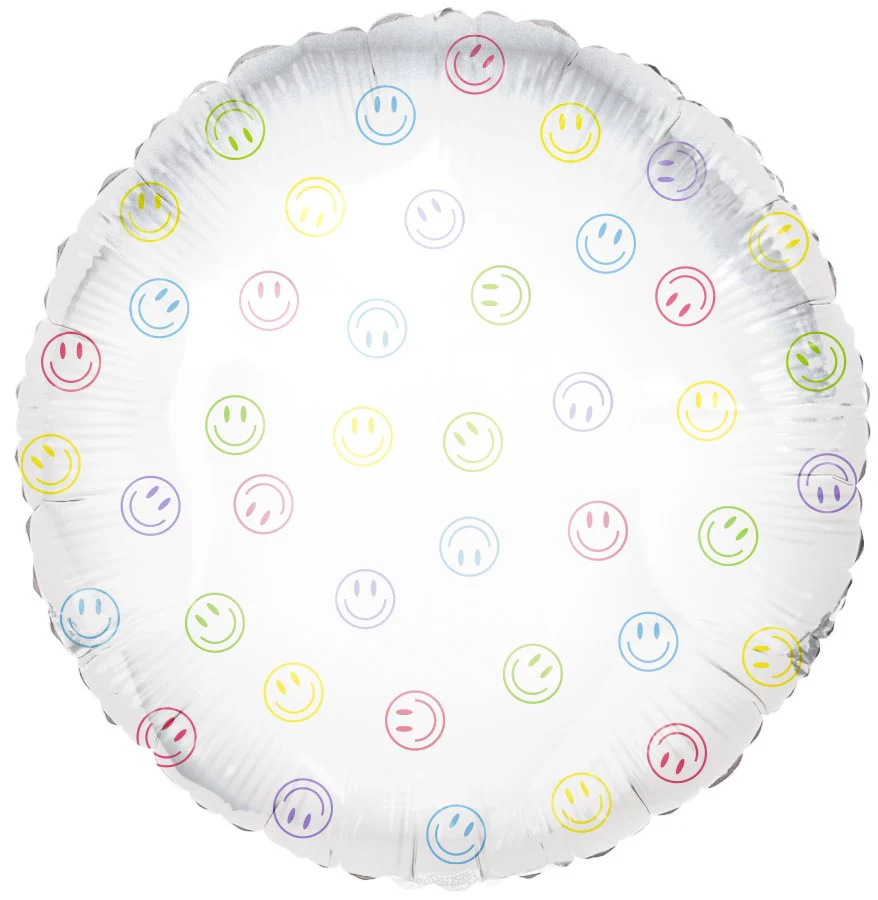 Tuftex 18in Happy Smile Foil Balloon 1ct