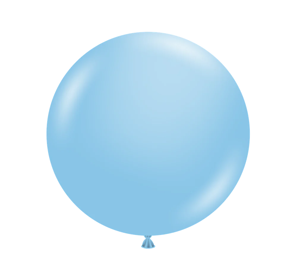 Tuftex Baby Blue 24 inch Latex Balloons 1ct