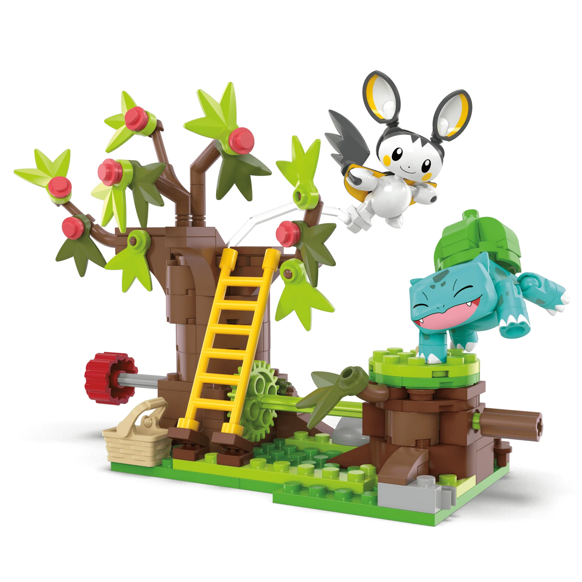 MEGA Pok��mon Emolga And Bulbasaur's Charming Woods Building Toy Kit (194 Pieces) For Kids