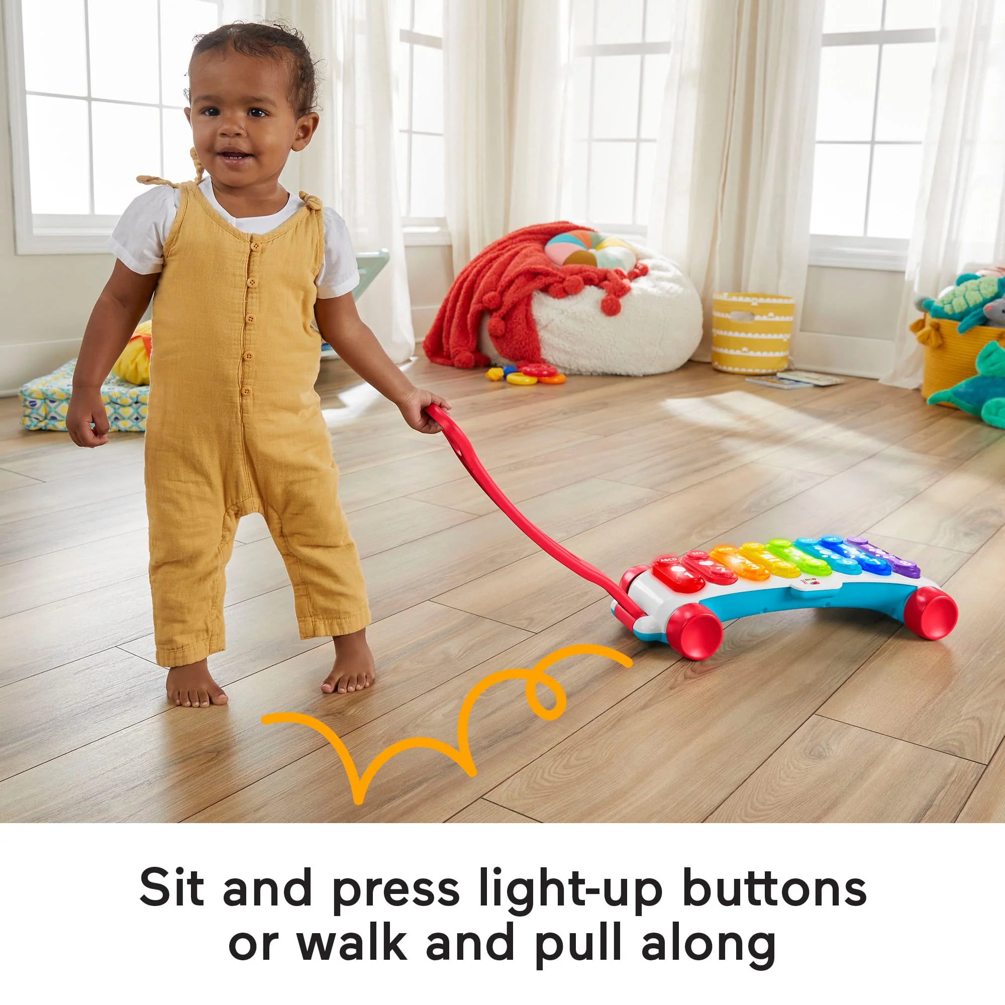 Fisher-Price Giant Light-Up Xylophone Electronic Learning Toy For Infants And Toddlers