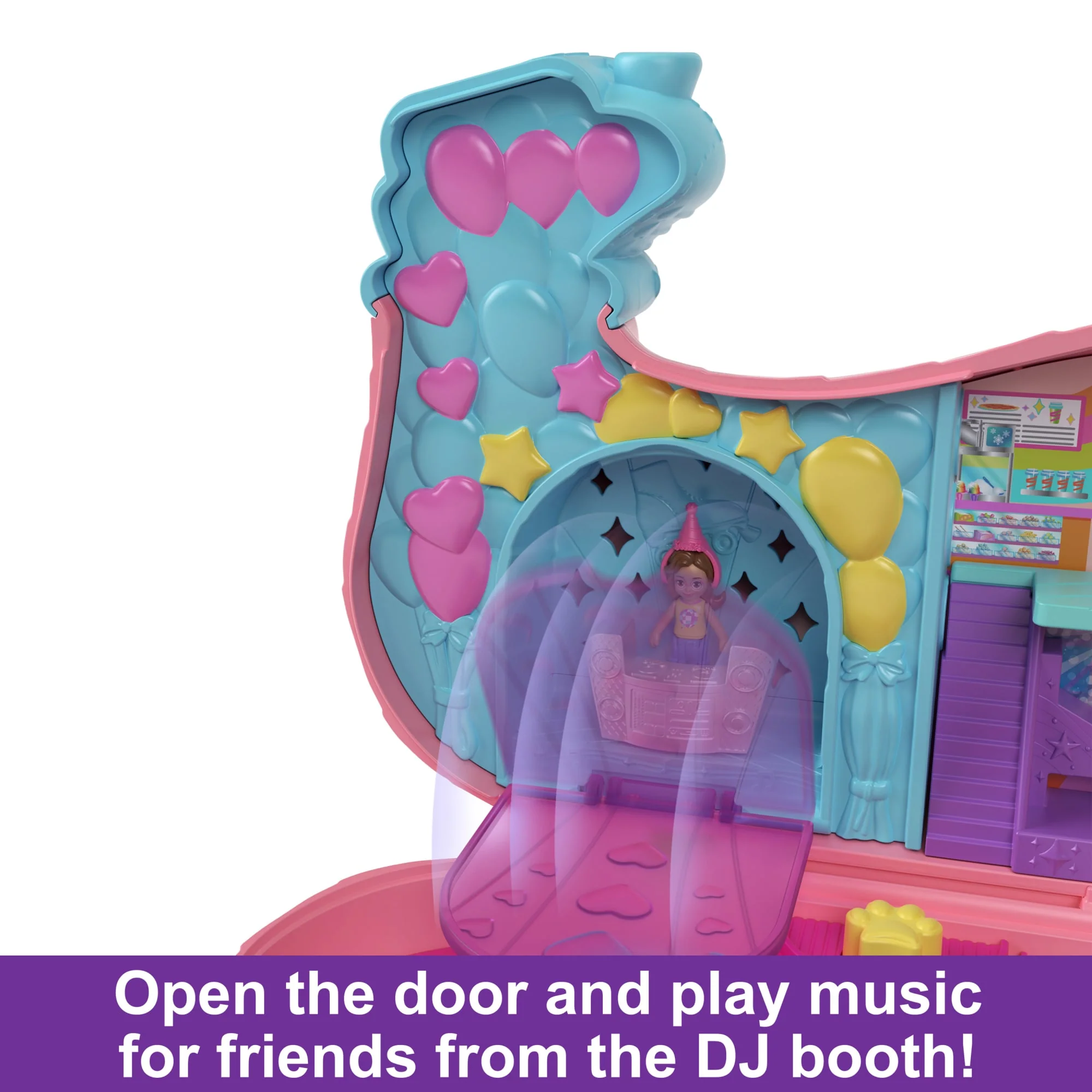Polly Pocket Puppy Party Large Compact 2-In-1 Playset With 2 Dolls & Birthday Accessories