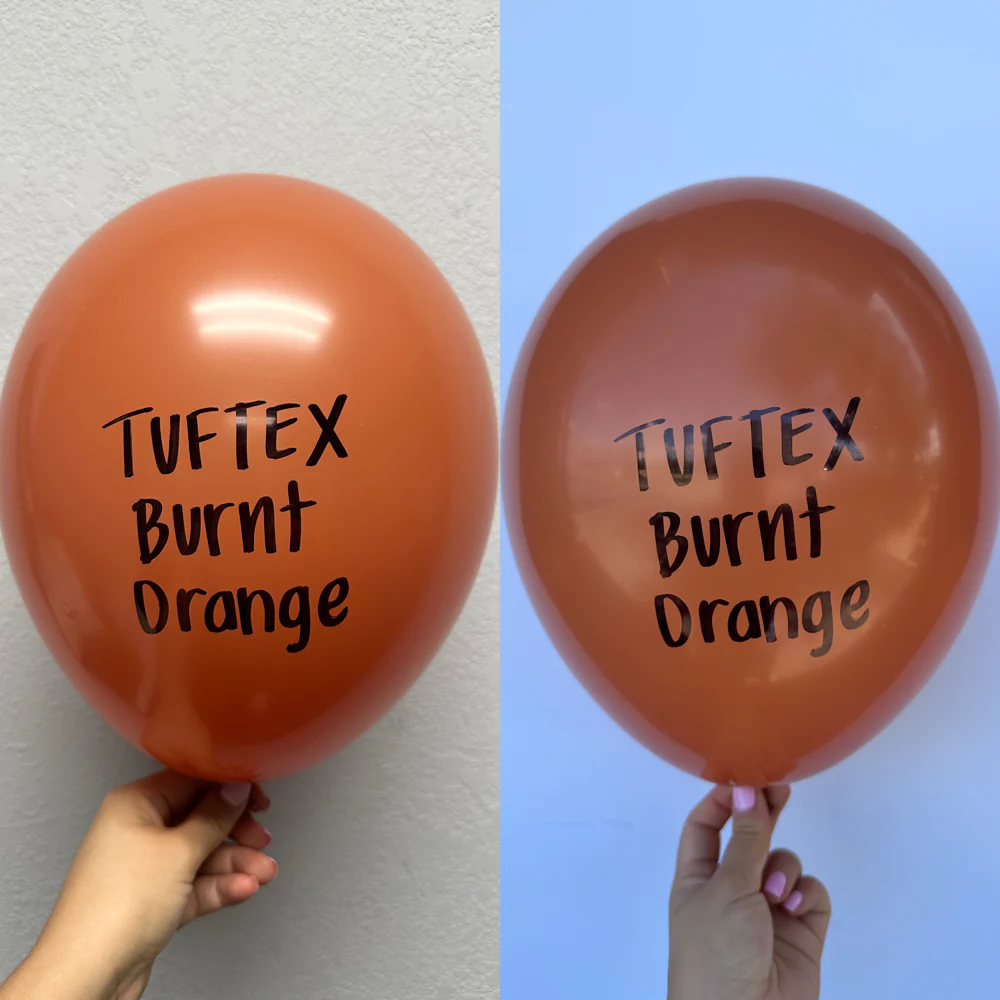 Tuftex Burnt Orange 17 inch Latex Balloons 50ct